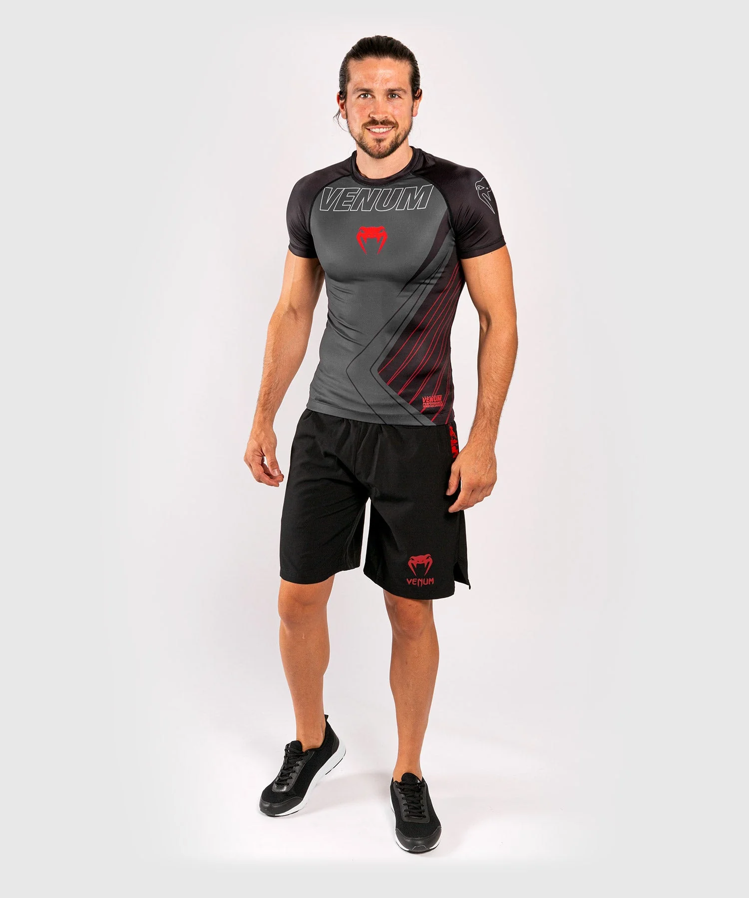 Venum Contender 5.0 Rashguard - Kurze Ärmel - Schwarz/Rot - Image 9