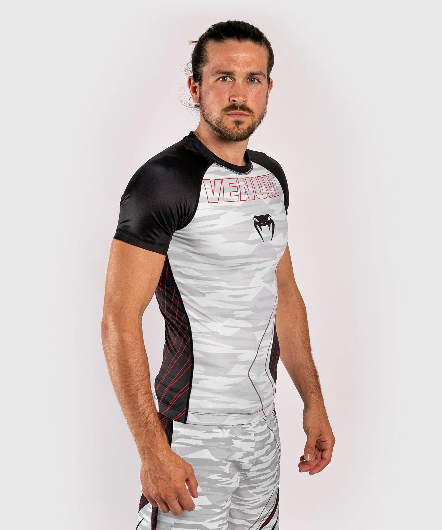 Venum Contender 5.0 Rashguard - Kurze Ärmel - White/Camo - Image 3