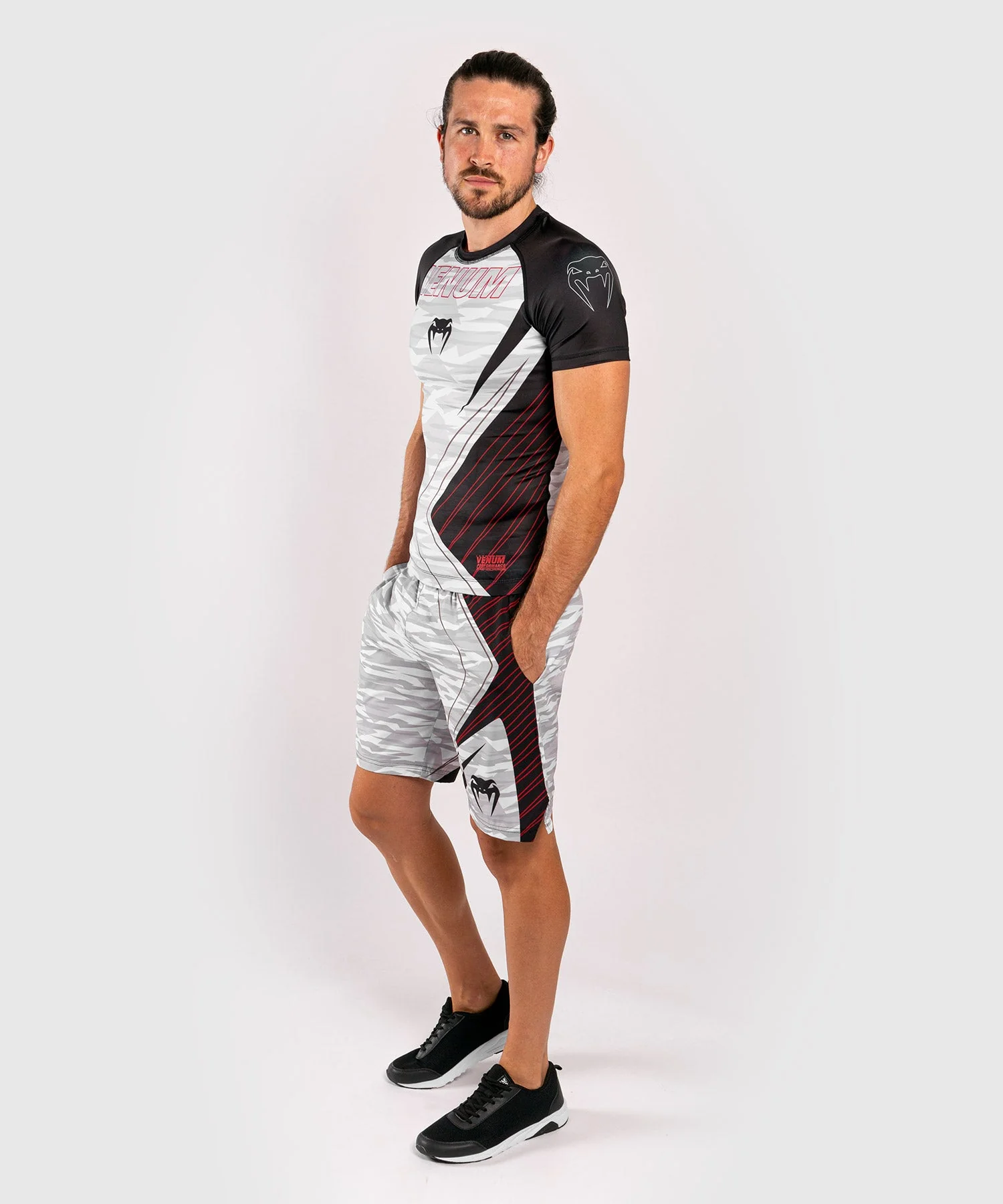 Venum Contender 5.0 Rashguard - Kurze Ärmel - White/Camo - Image 9