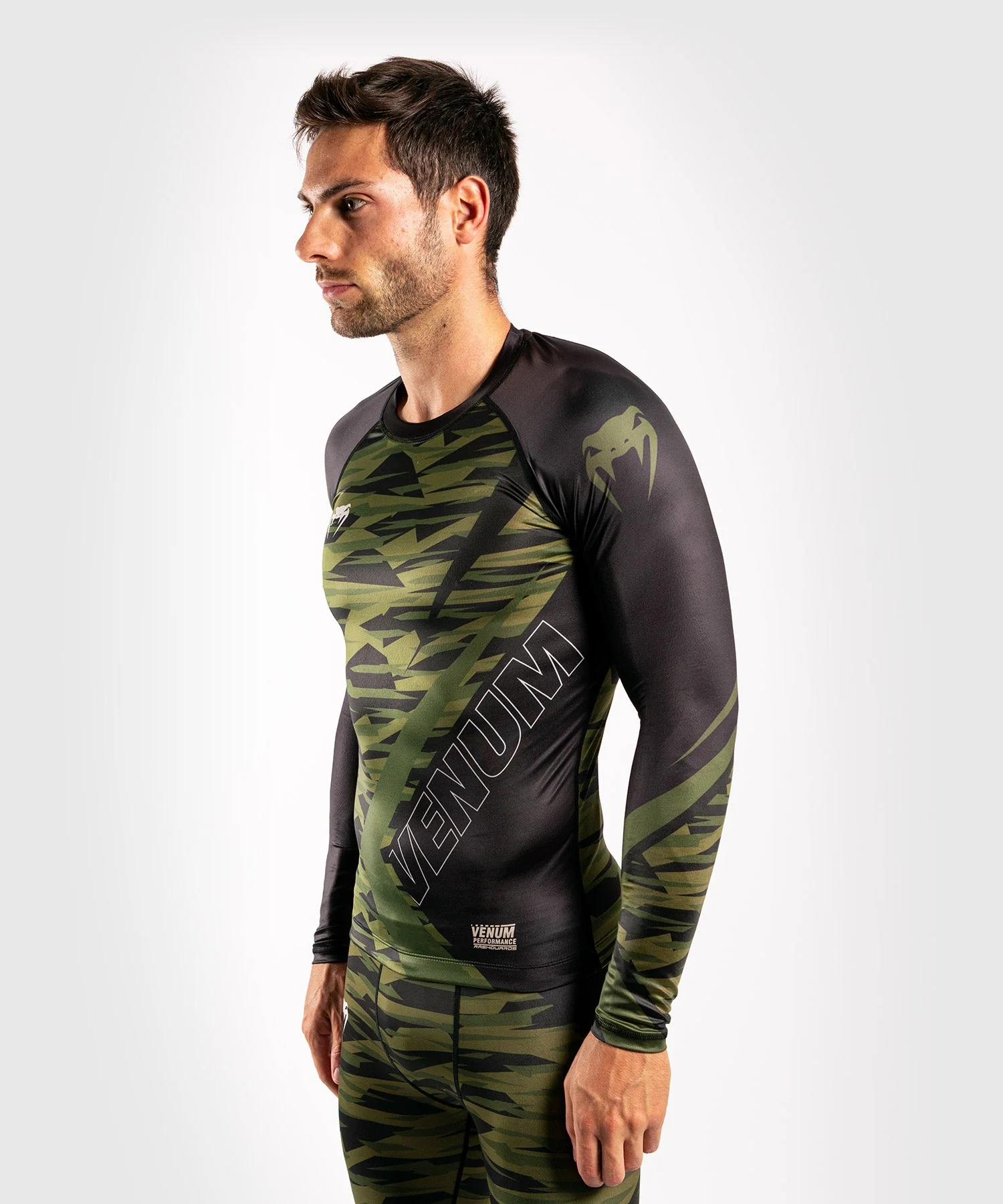 Venum Contender 5.0 Rashguard - Lange Ärmel - Khaki Camo - Image 2