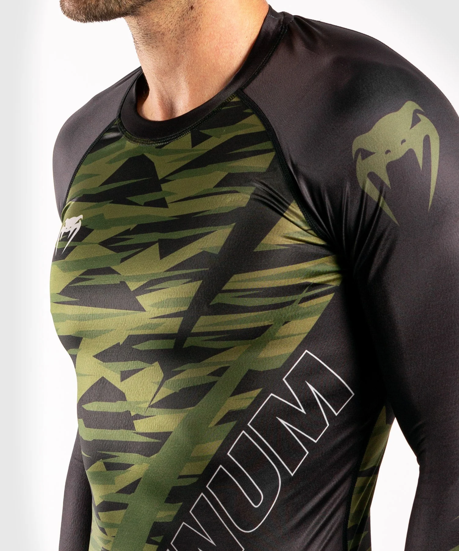 Venum Contender 5.0 Rashguard - Lange Ärmel - Khaki Camo - Image 5