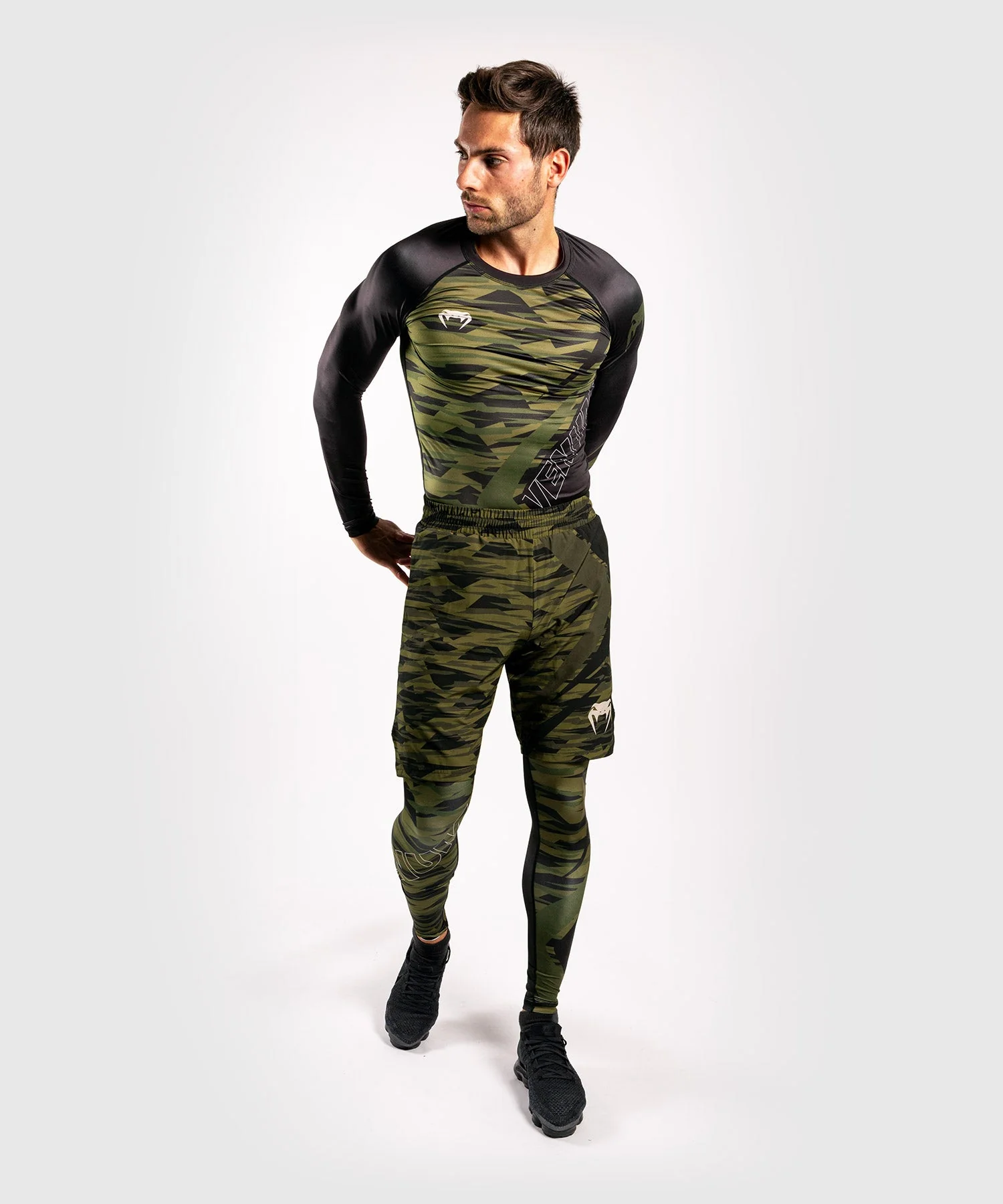 Venum Contender 5.0 Rashguard - Lange Ärmel - Khaki Camo - Image 6