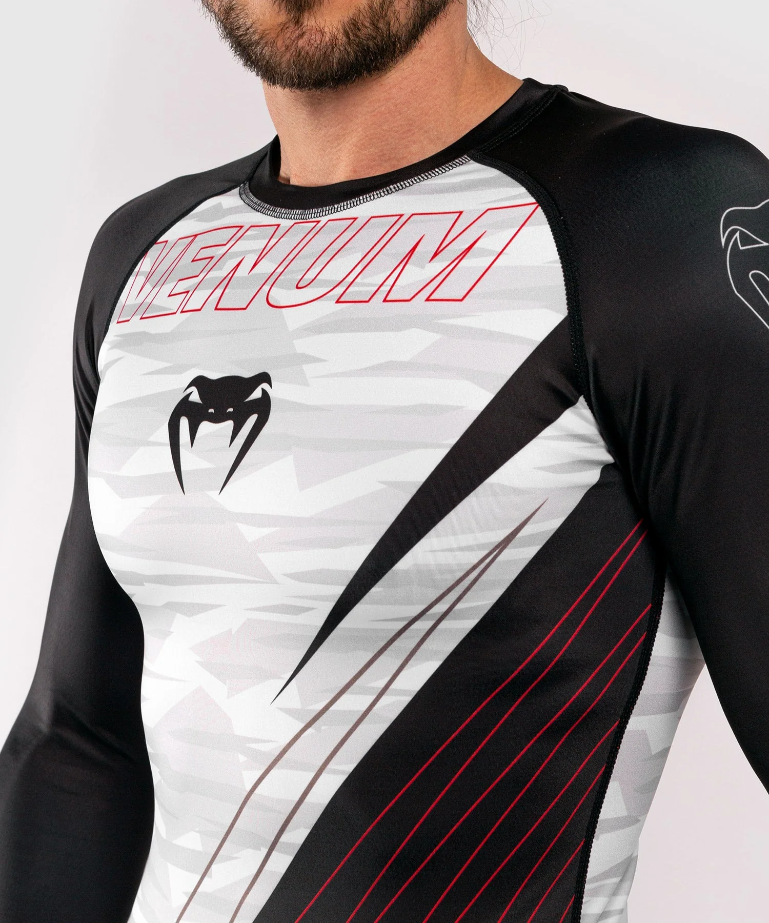 Venum Contender 5.0 Rashguard - Lange Ärmel - White/Camo - Image 6