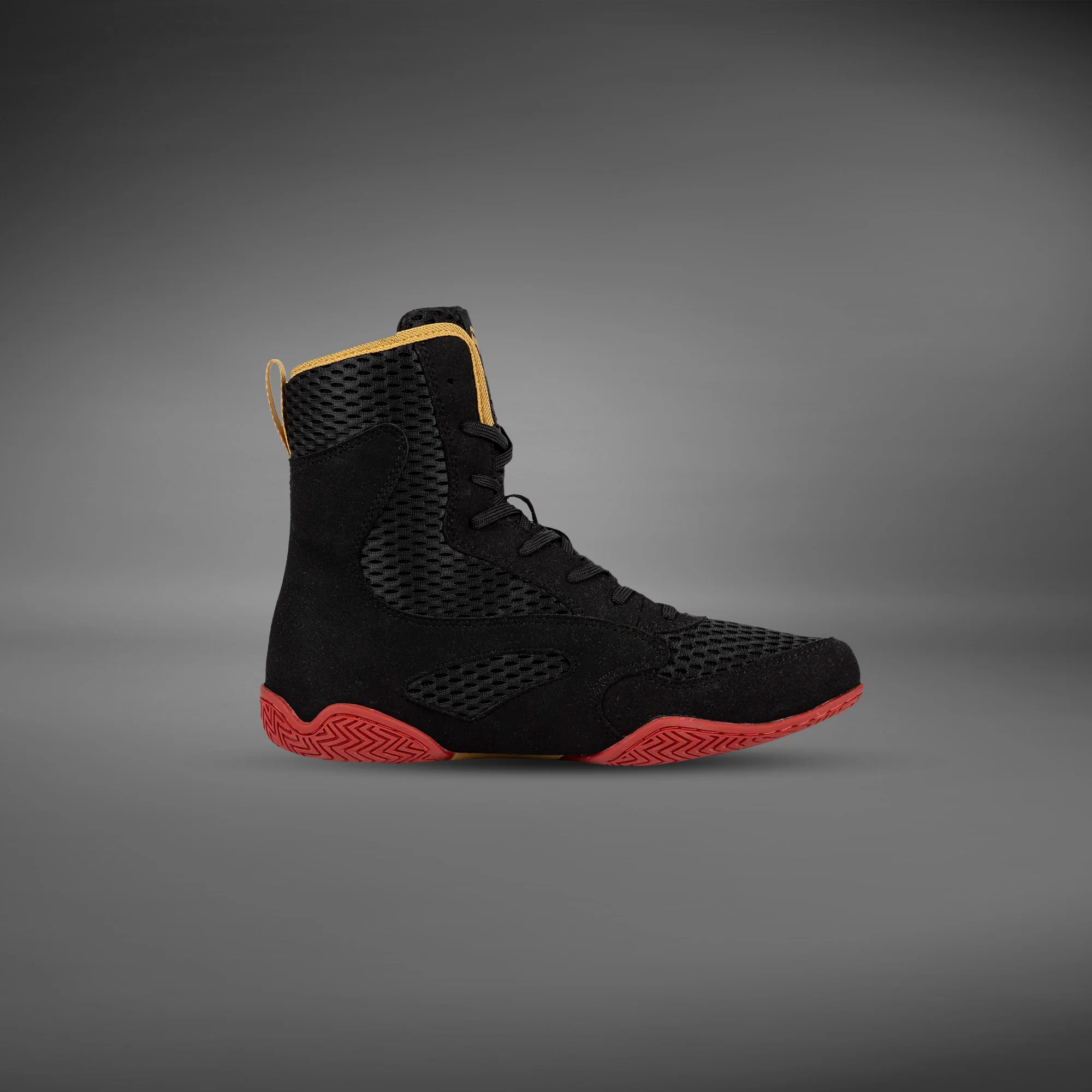 Venum Contender Boxing Schuhe - Schwarz/Gold/Rot - Image 5