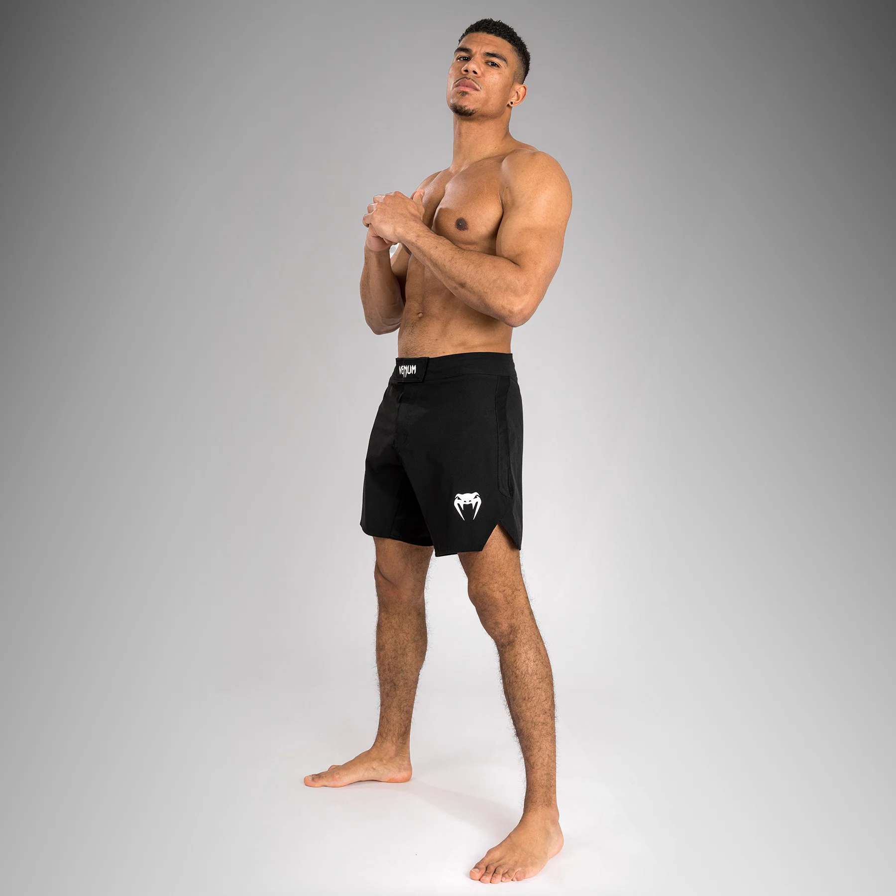 Venum Contender Fight Shorts für Männer - Schwarz/Weiß - Image 3