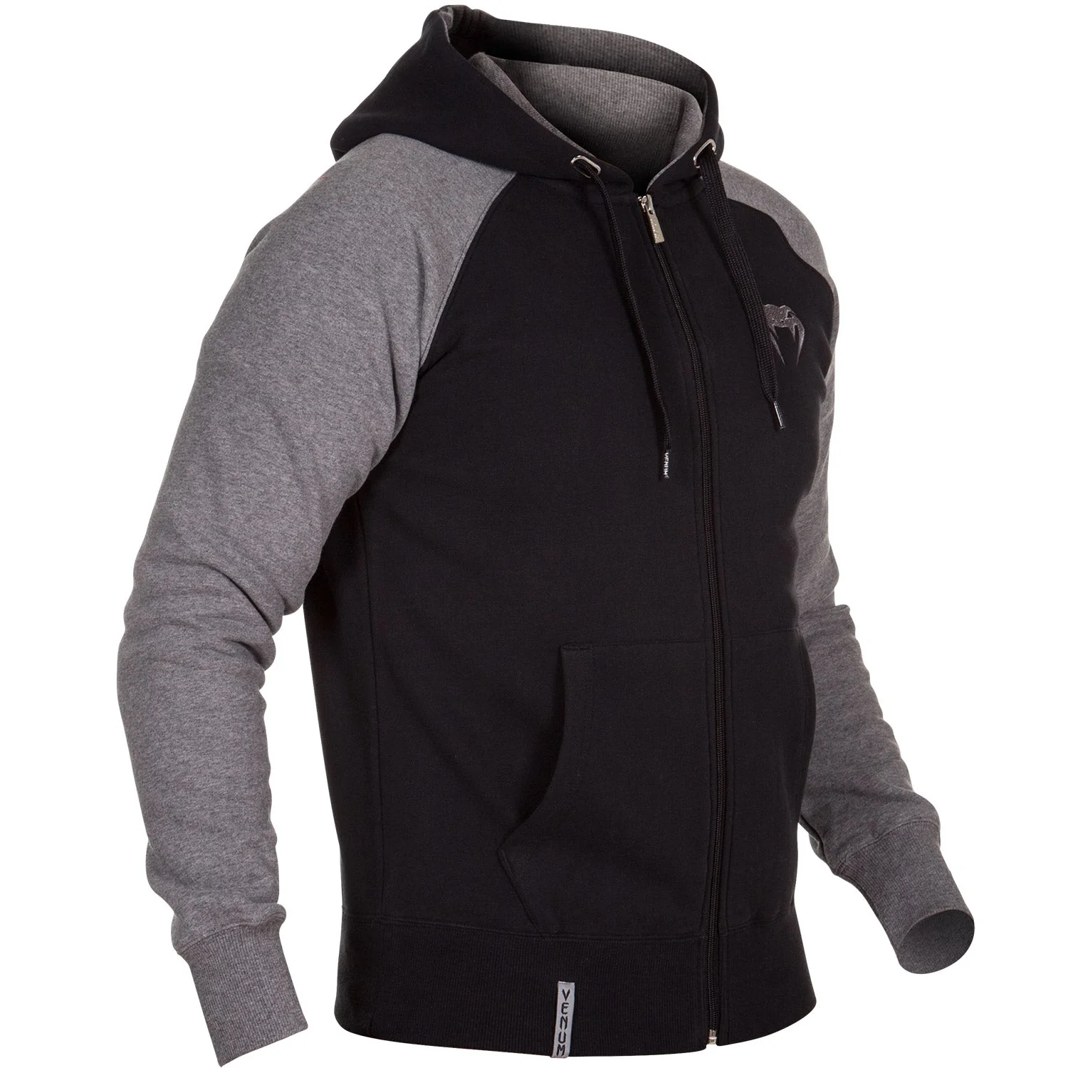 Venum Contender Kapuzenpullover - Gris/Scwharz - Image 3