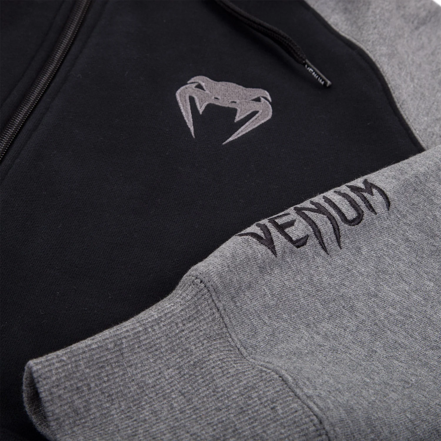 Venum Contender Kapuzenpullover - Gris/Scwharz - Image 6