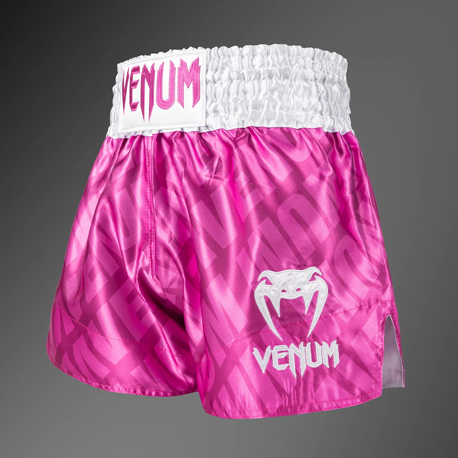 Venum Contender XT Muay Thai Shorts - Candy Pink/ Weiß - Image 2