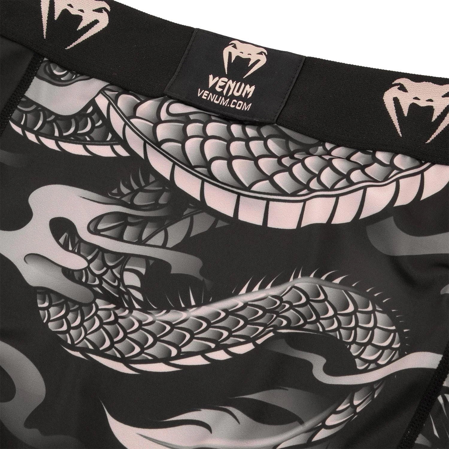 Venum Dragon's Flight Kompressionshose - Schwarz/Sand - Image 6
