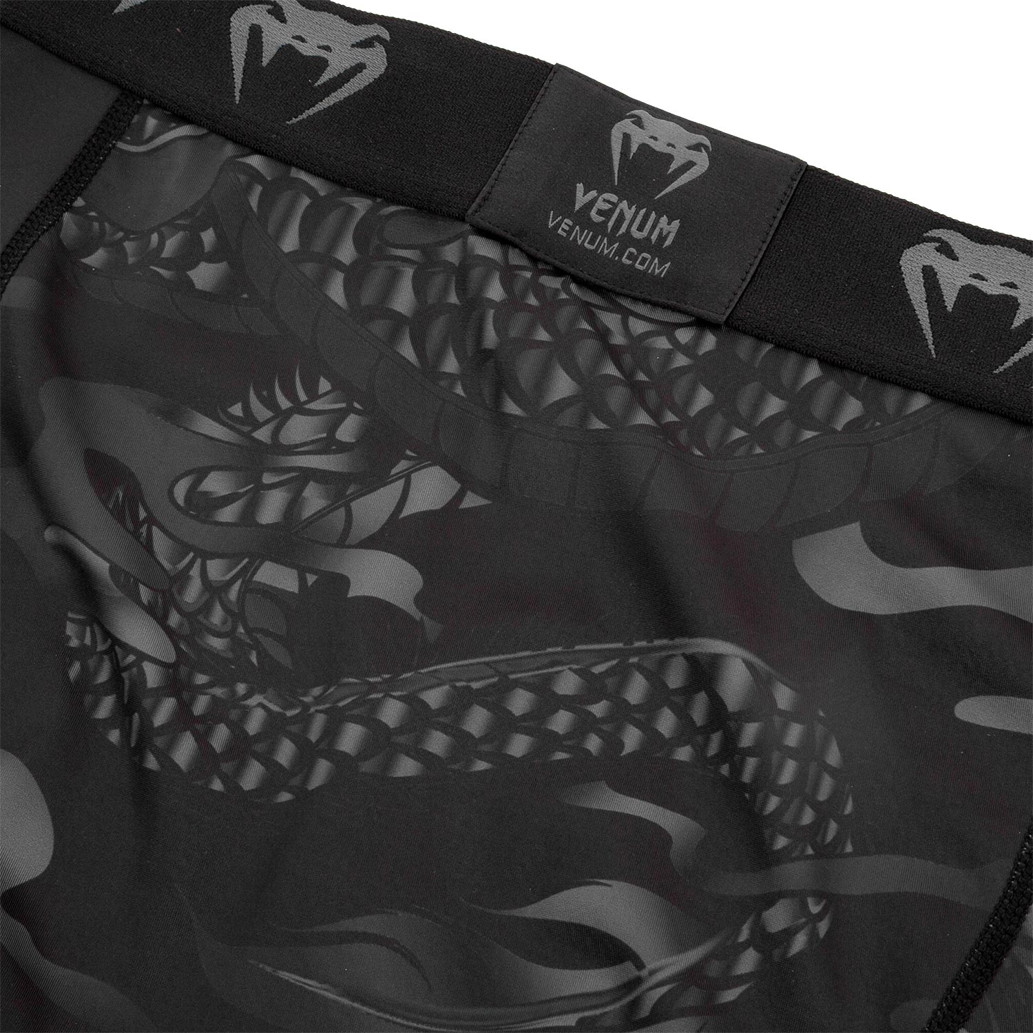 Venum Dragon's Flight Kompressionshose - Schwarz/Schwarz - Image 6