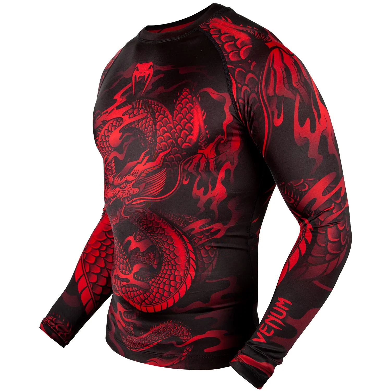 Venum Dragon's Flight Rashguard - Langarm - Schwarz/Rot - Image 2
