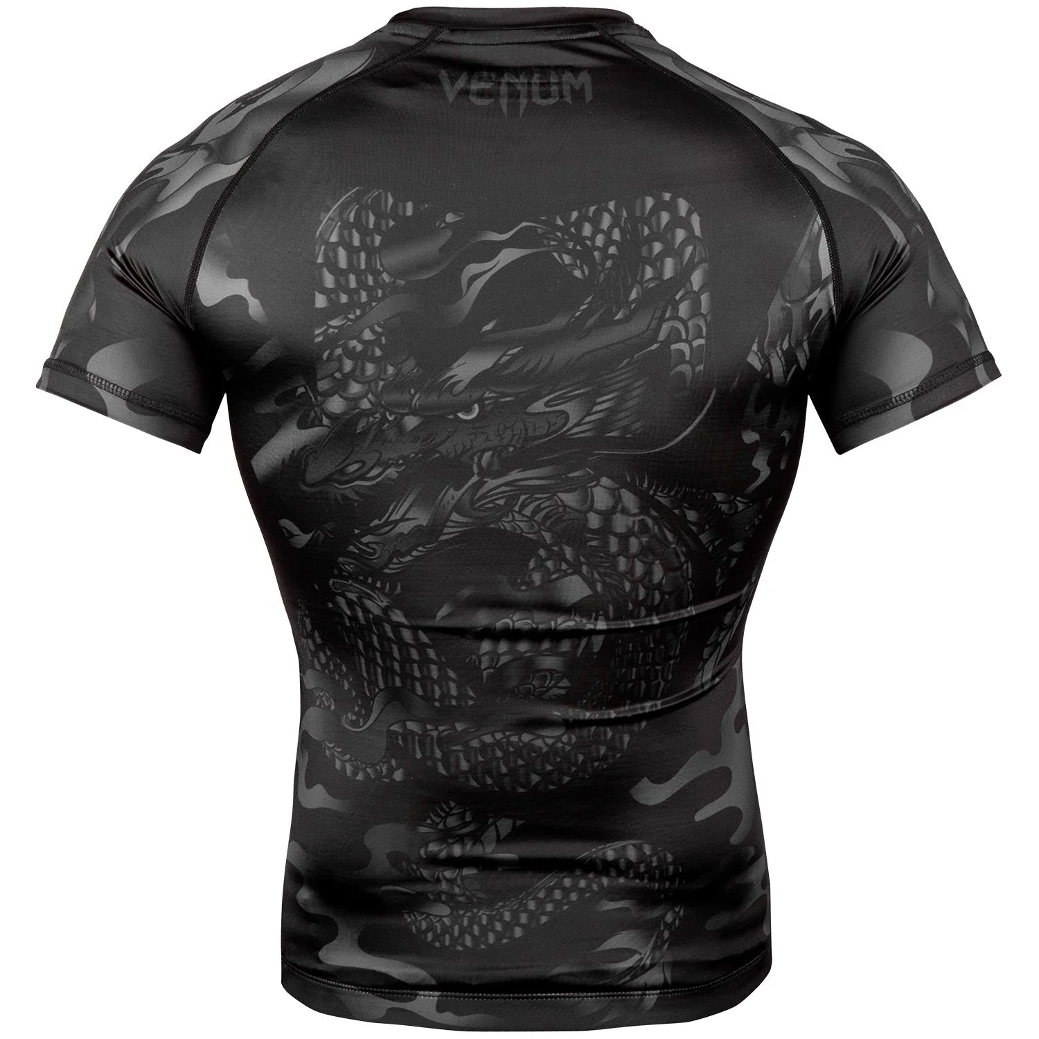 Venum Dragon's Rashguard - Kurzarm - Schwarz/Schwarz - Image 4