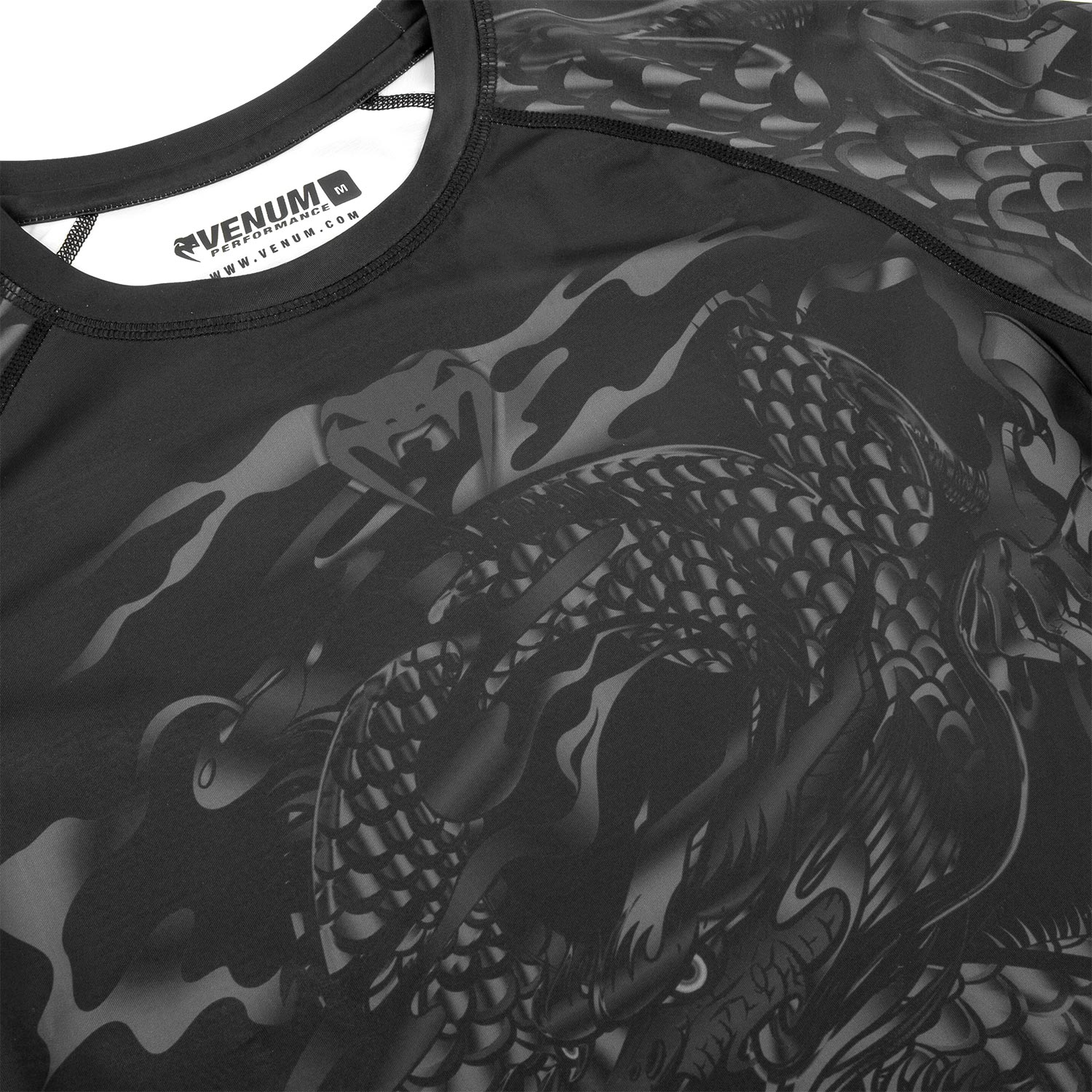Venum Dragon's Rashguard - Kurzarm - Schwarz/Schwarz - Image 5