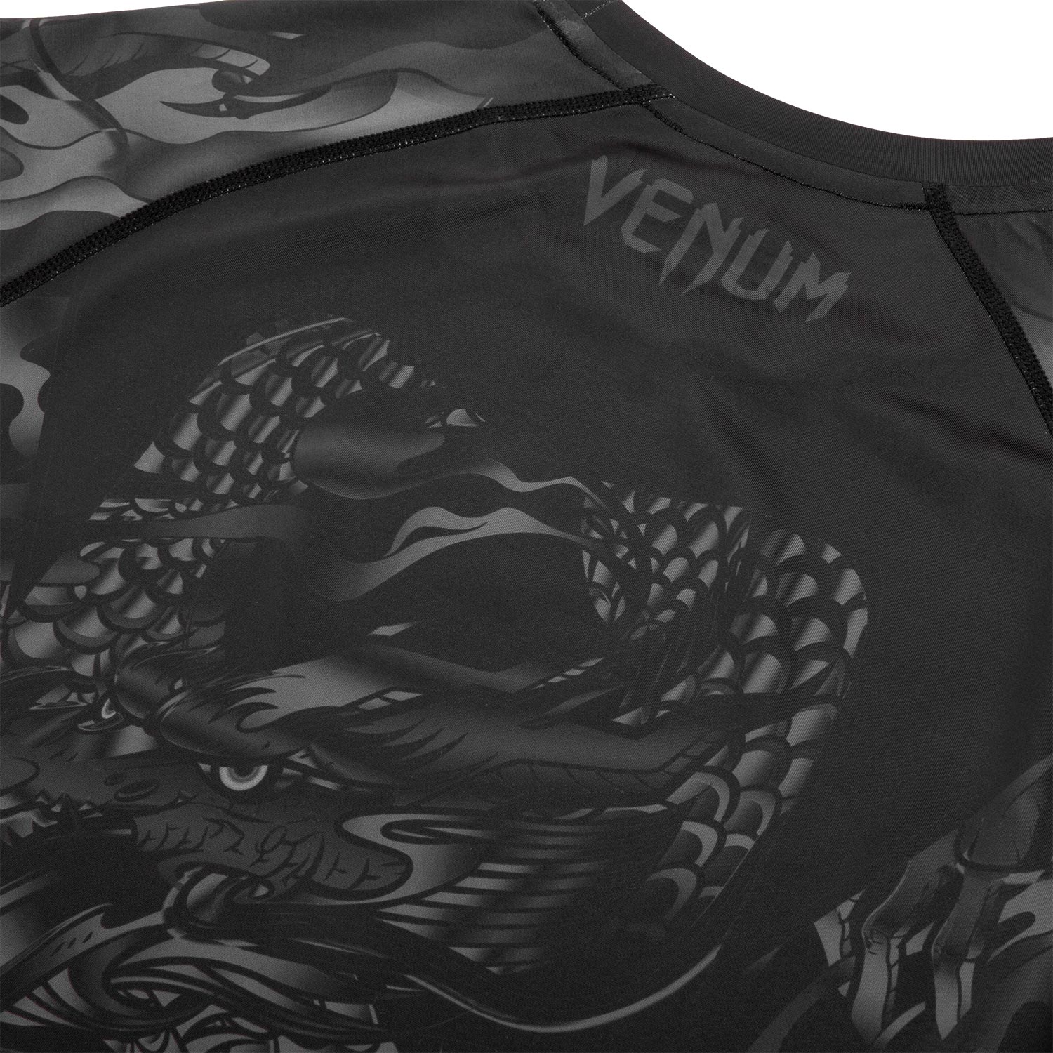 Venum Dragon's Rashguard - Kurzarm - Schwarz/Schwarz - Image 7