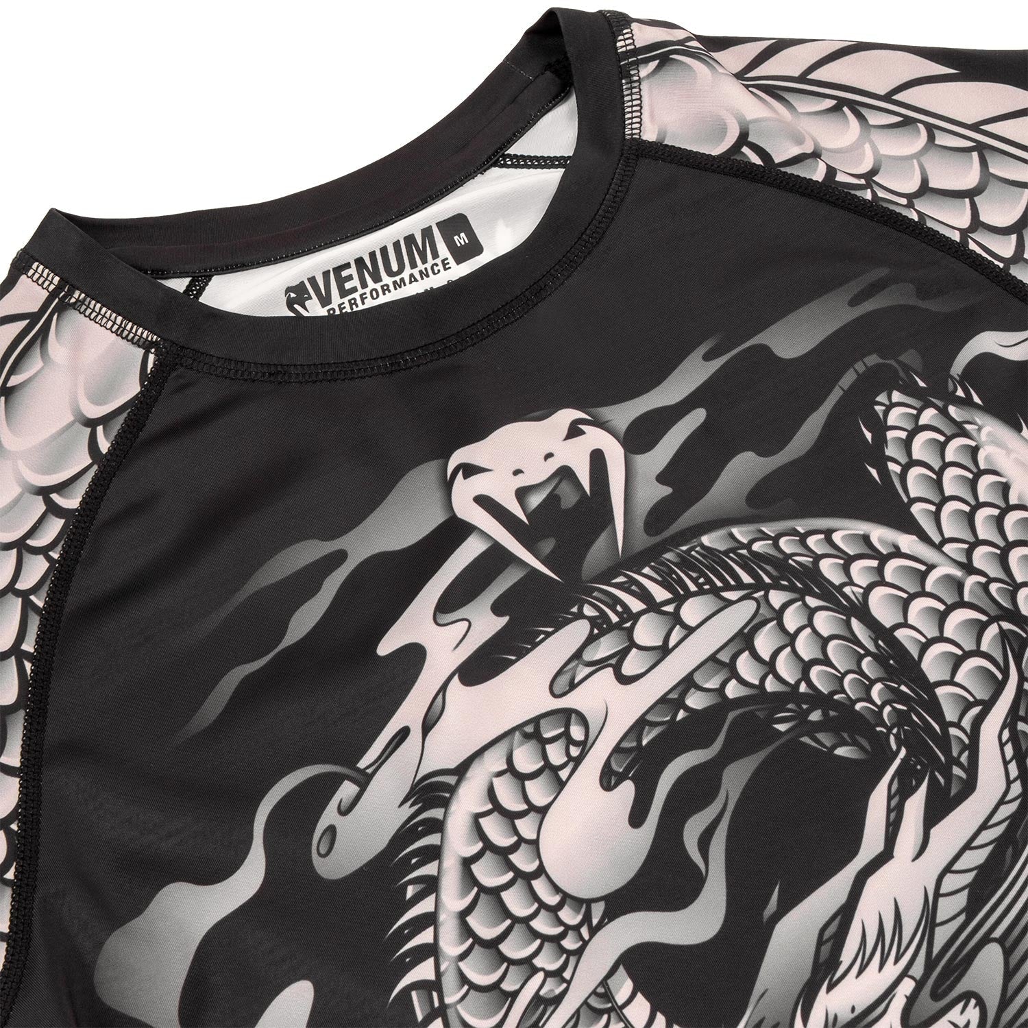 Venum Dragon's Rashguard - Langarm - Schwarz/Sand - Image 5