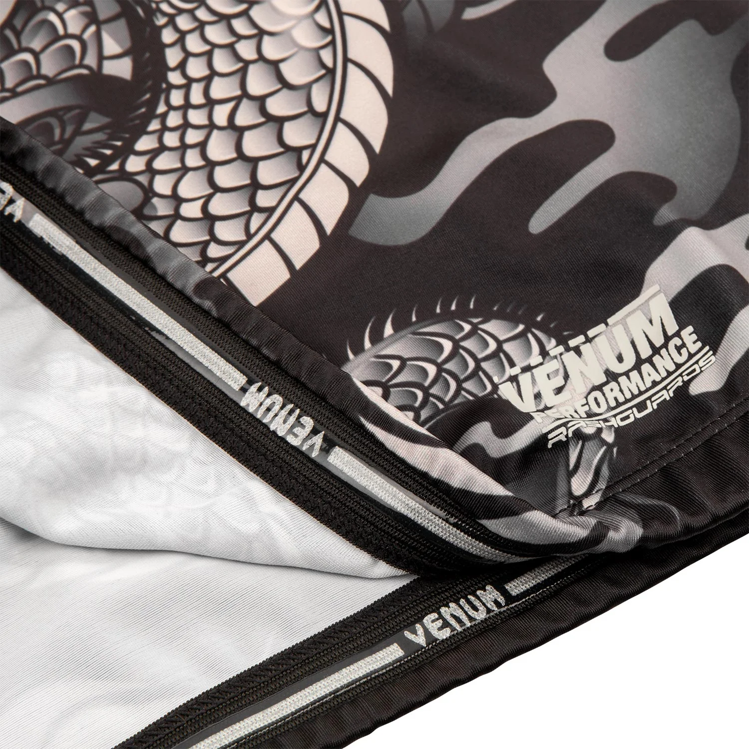 Venum Dragon's Rashguard - Langarm - Schwarz/Sand - Image 6