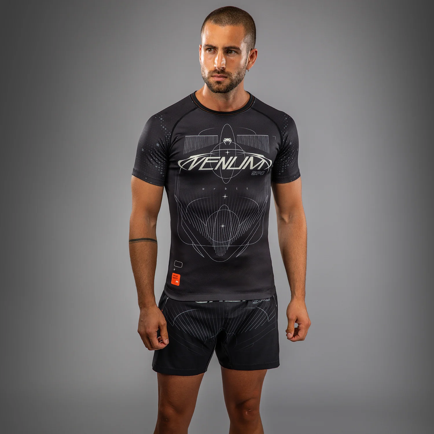 Venum Eclipse Kurzarm Rashguard – Schwarz/Elfenbein