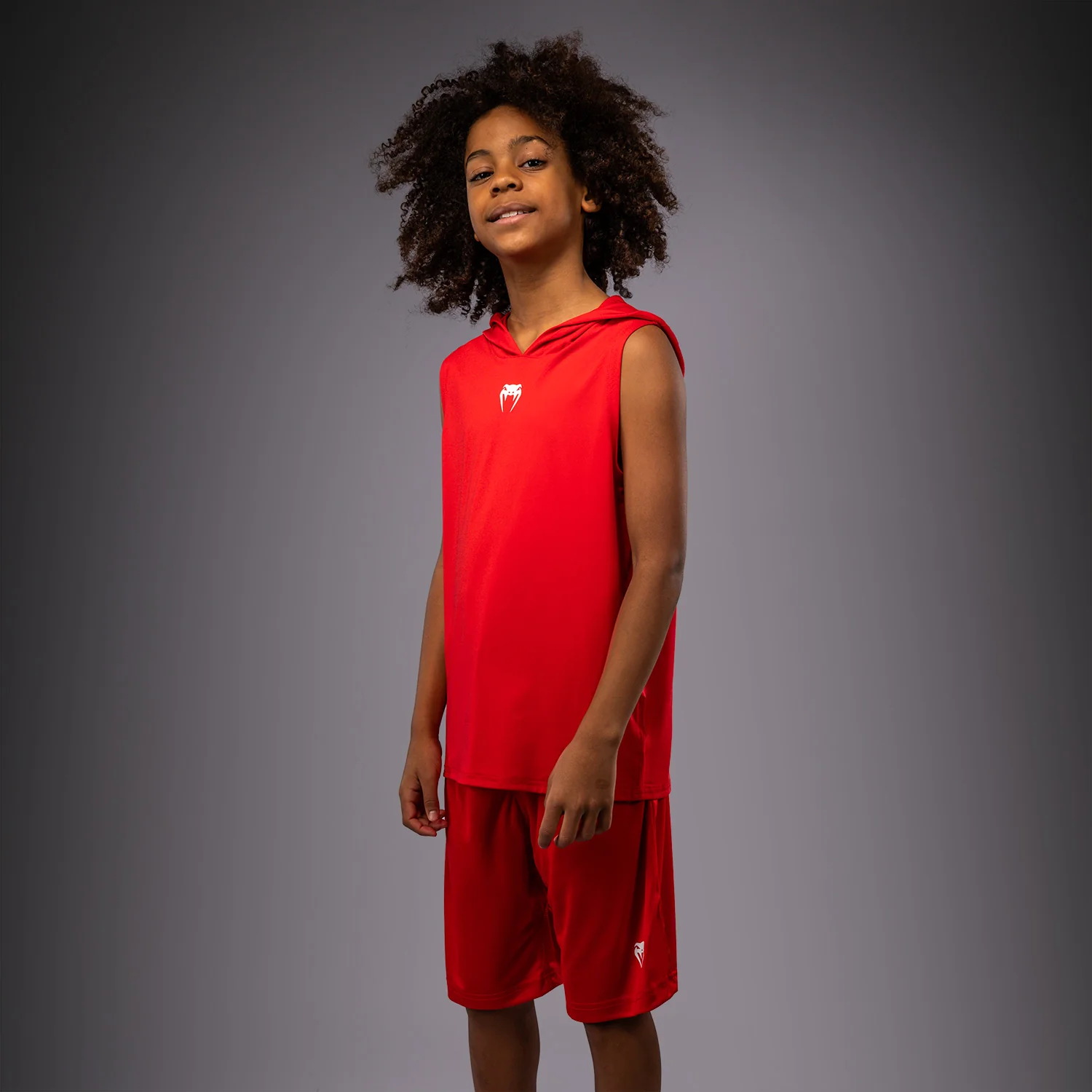 Venum Elite Ärmelloser Dry-Tech-Kapuzenpullover für Kinder - Rot - Image 3