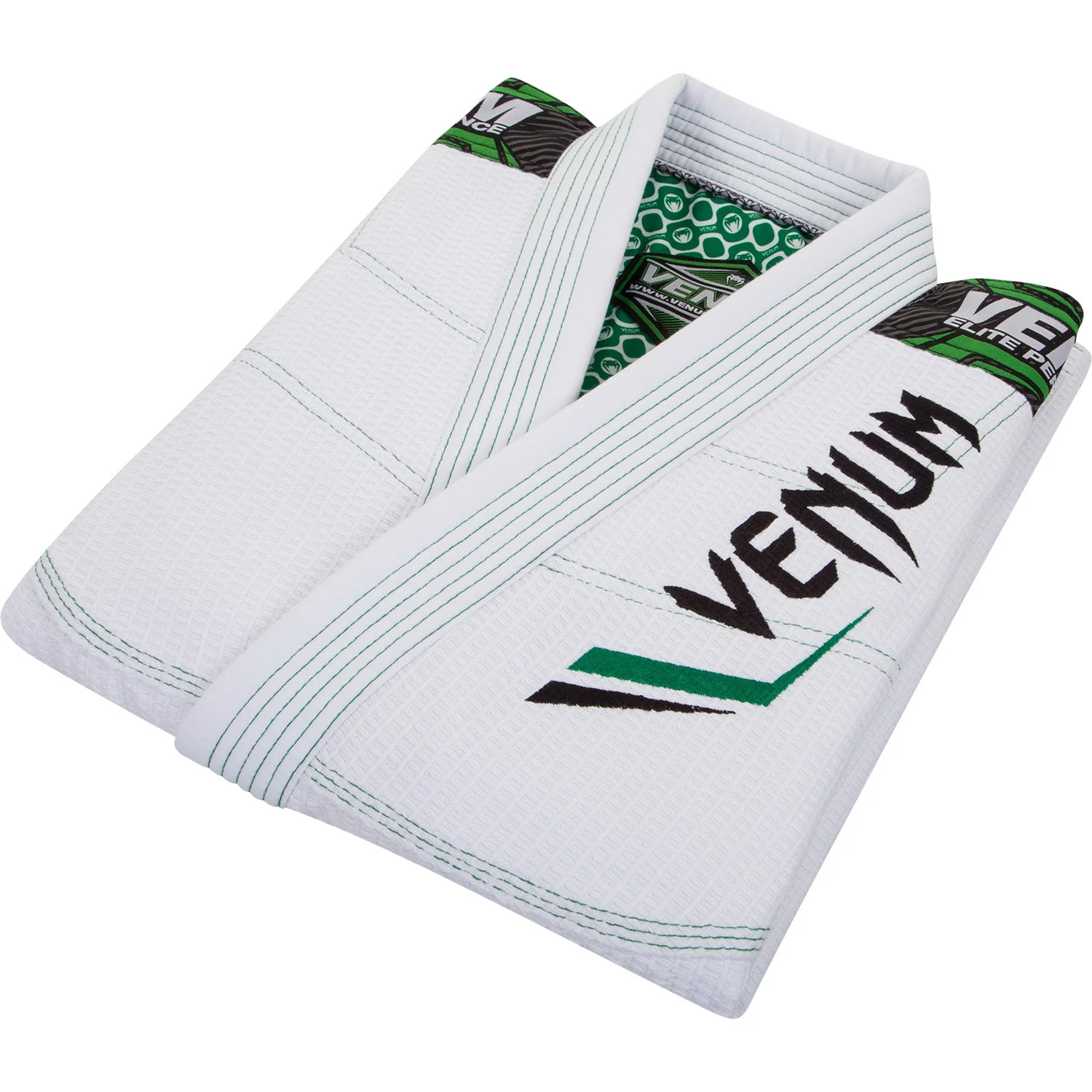 Venum Elite BJJ Kampfanzug - Weiß/Schwarz - Image 3
