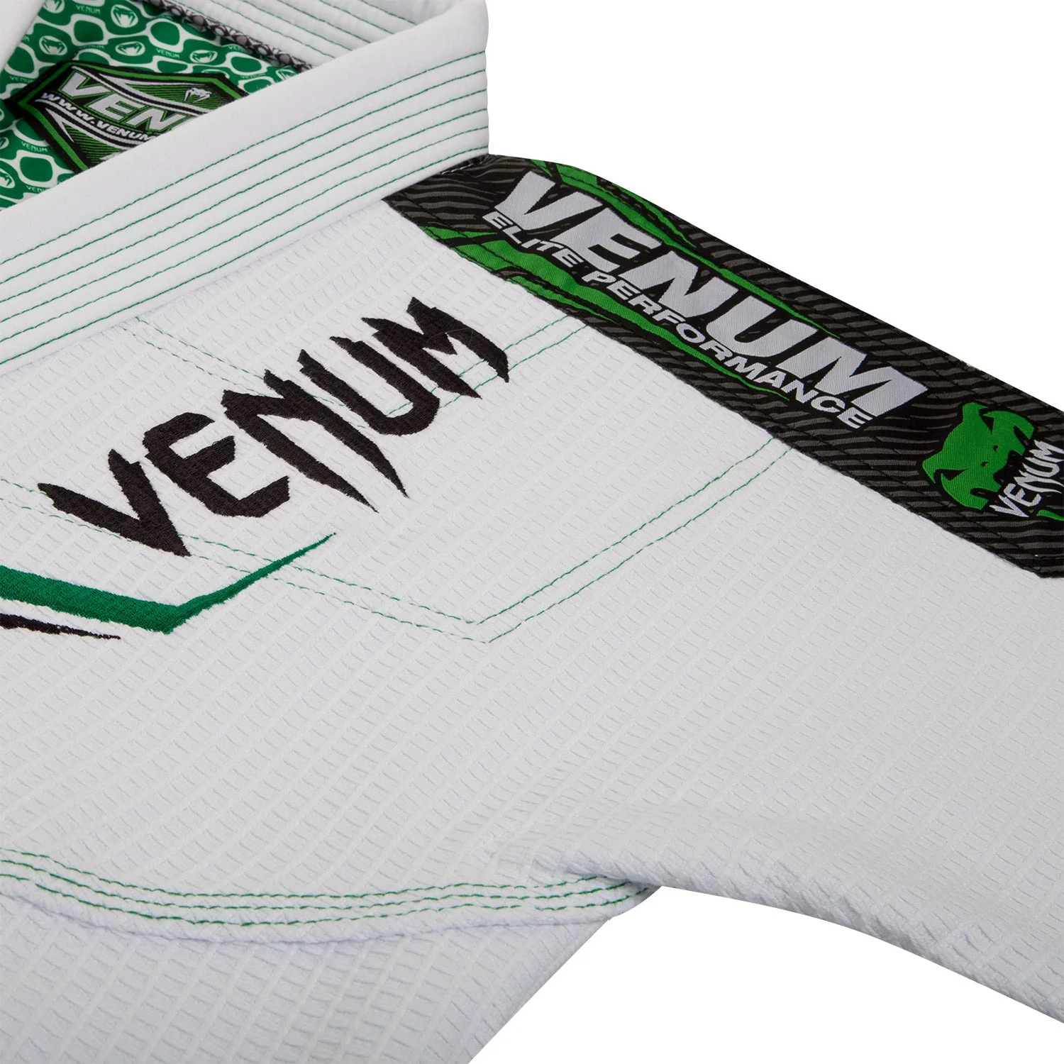 Venum Elite BJJ Kampfanzug - Weiß/Schwarz - Image 5