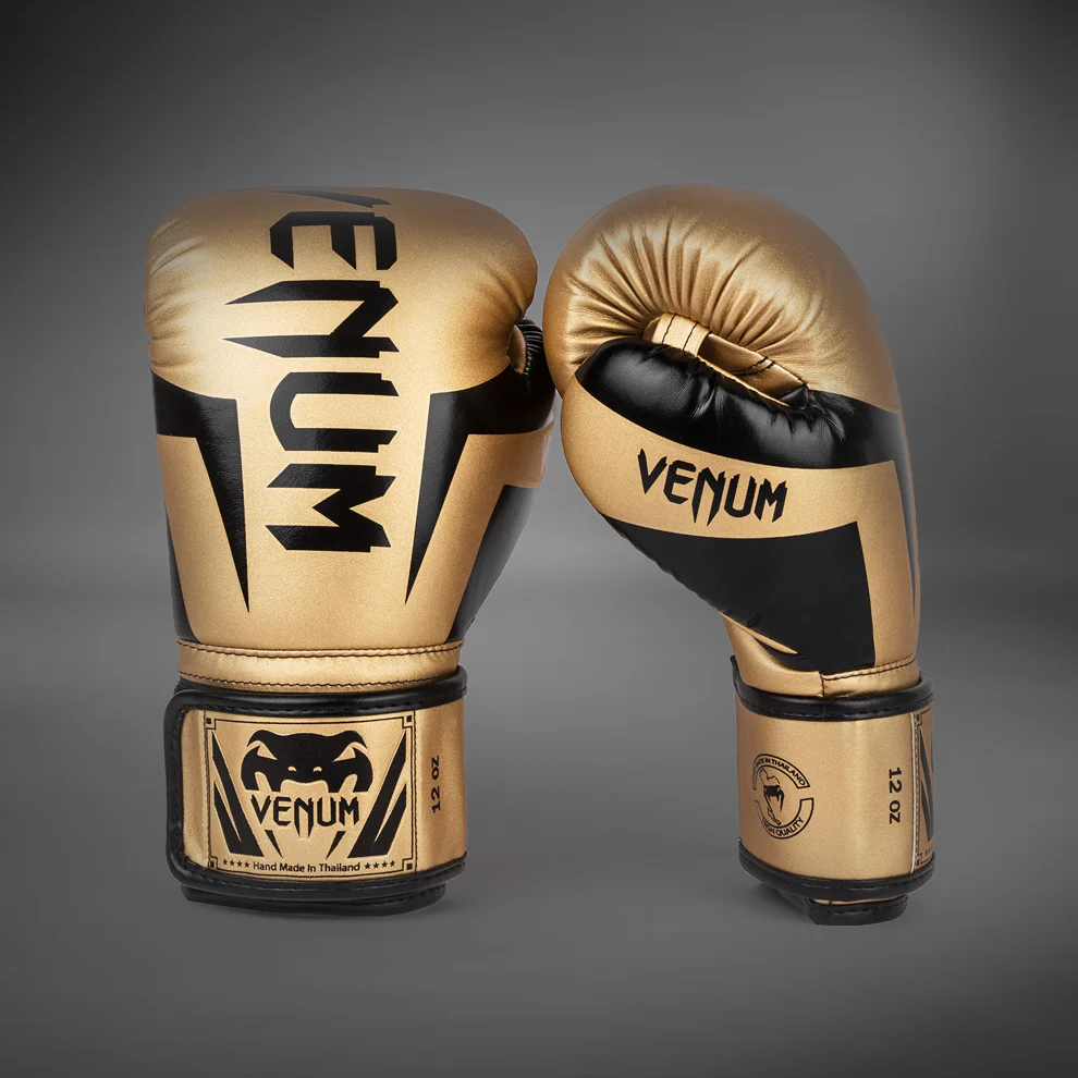 Venum Elite Boxhandschuhe - Gold/Schwarz - Image 2