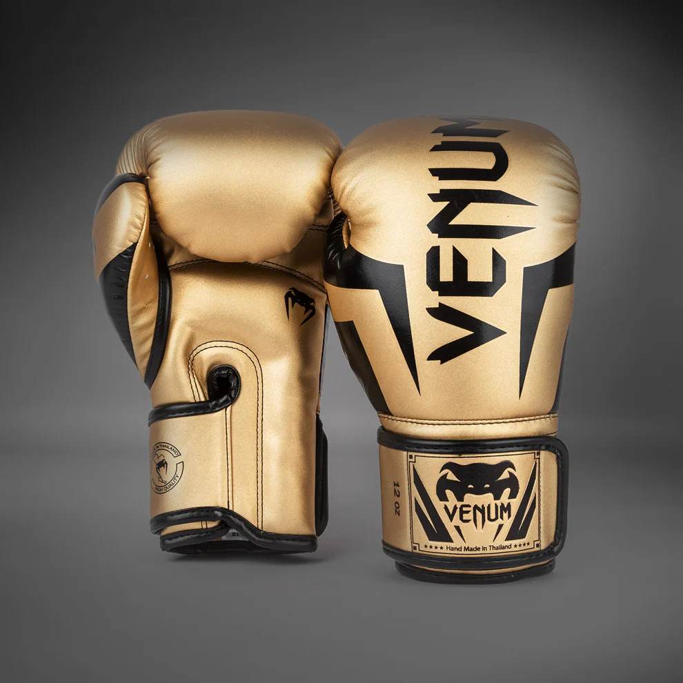 Venum Elite Boxhandschuhe - Gold/Schwarz - Image 3