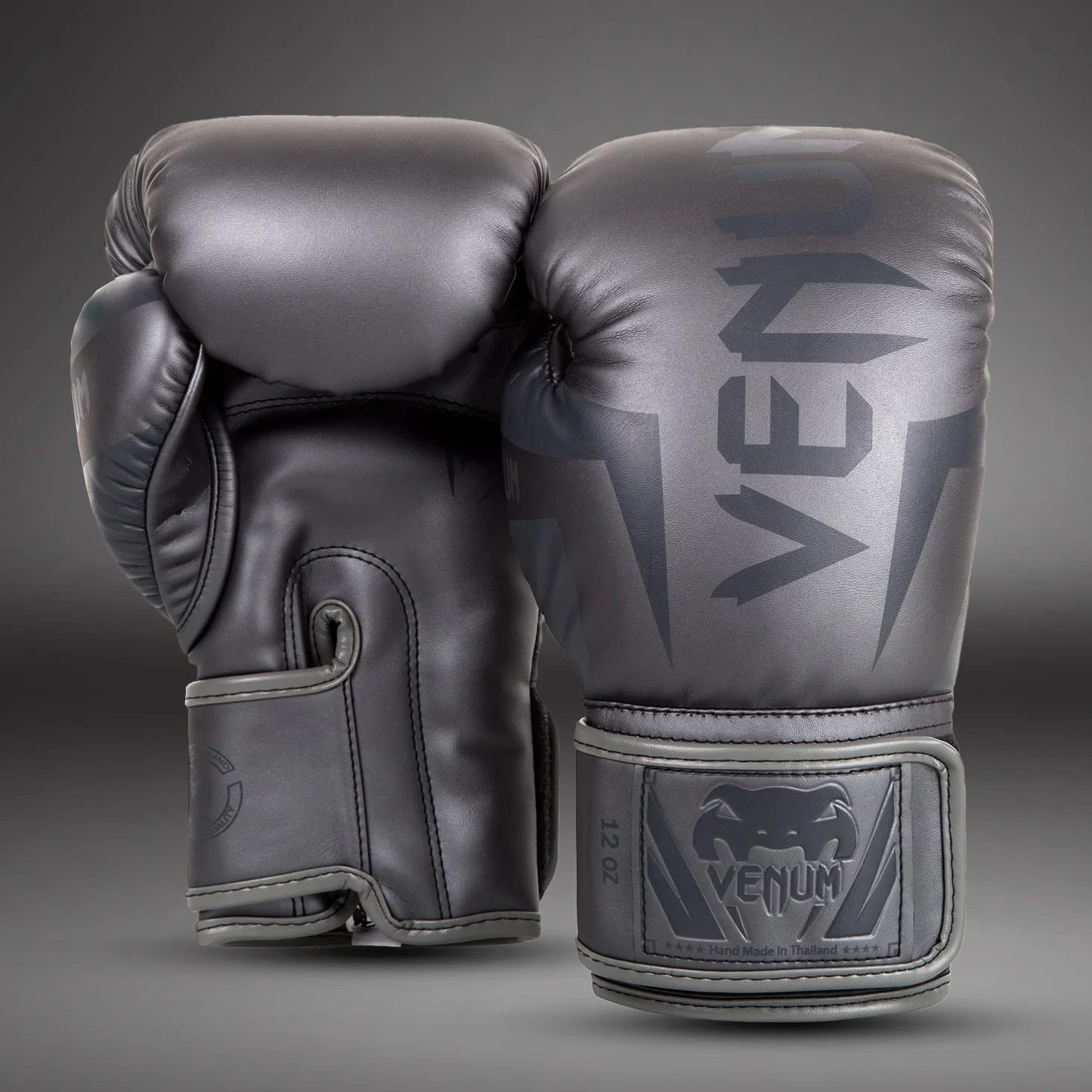 Venum Elite Boxhandschuhe - Grau/Grau - Image 2