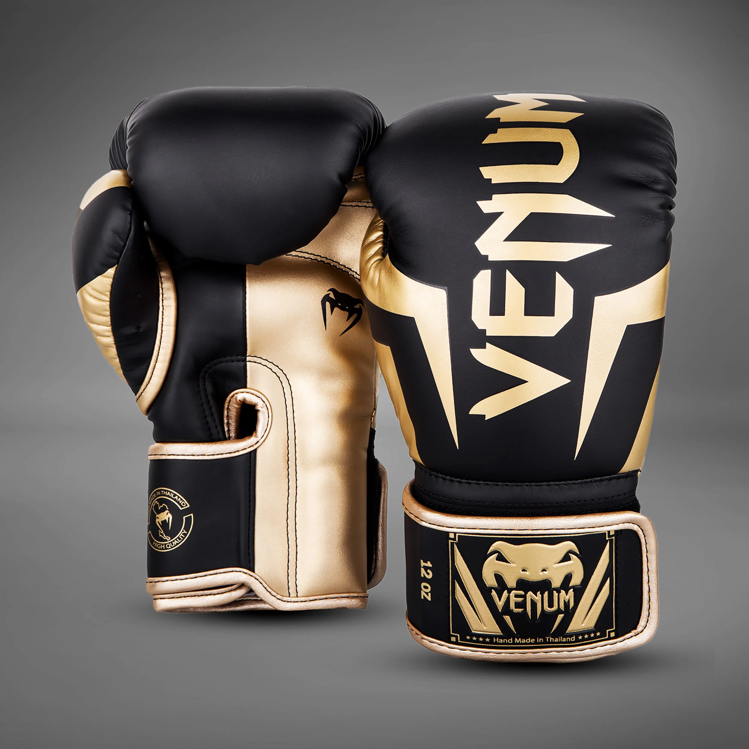 Venum Elite Boxhandschuhe - Schwarz/Gold - Image 2
