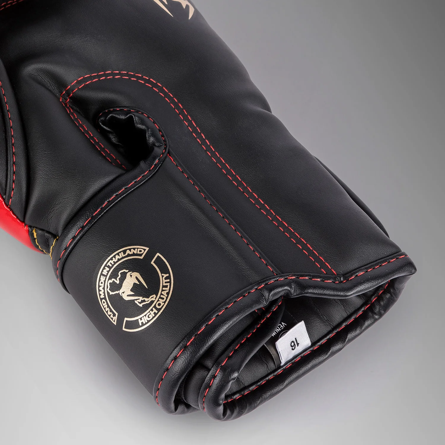 Venum Elite Boxhandschuhe - Schwarz/Gold/Rot - Image 7