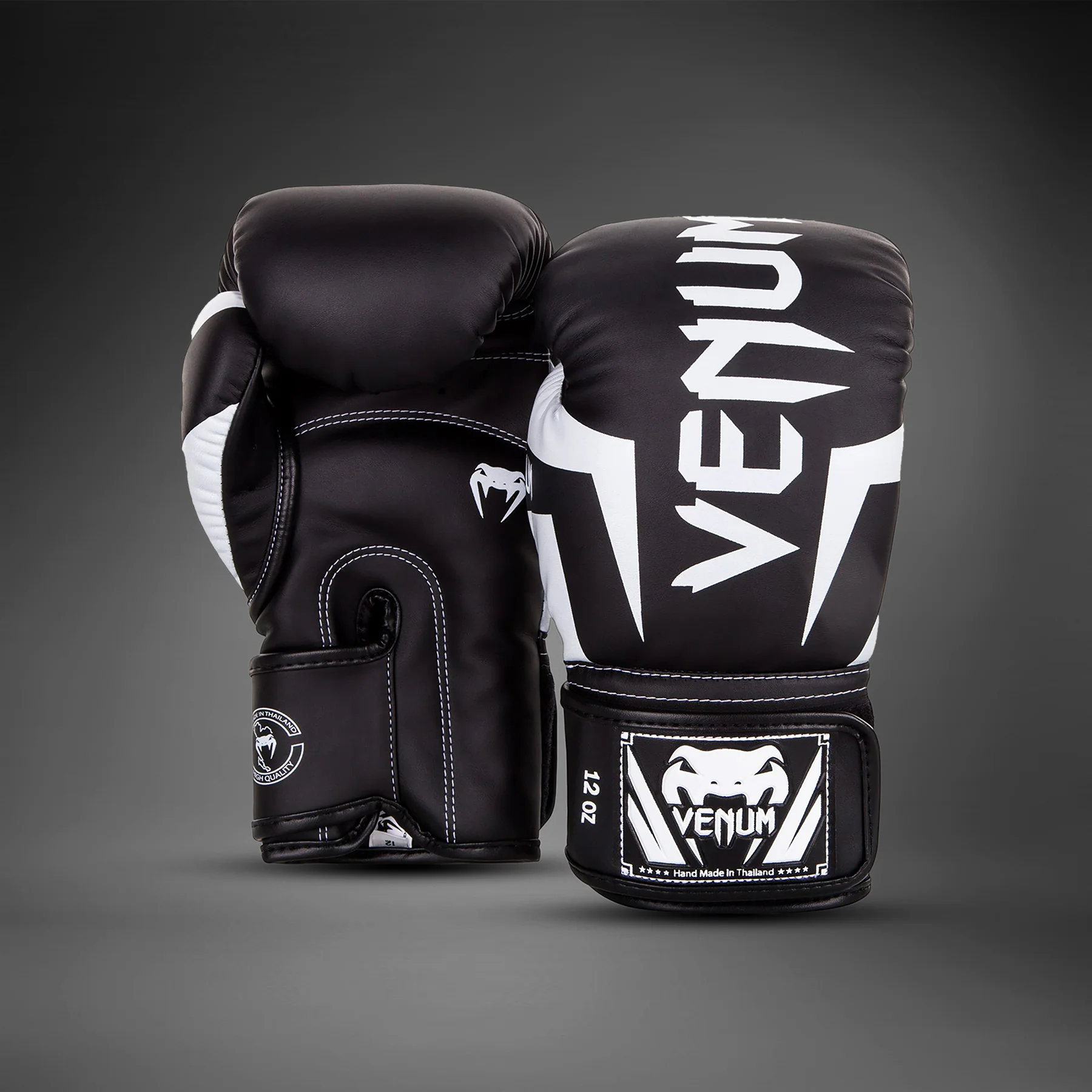 Venum Elite Boxhandschuhe - Schwarz/Weiß - Image 2