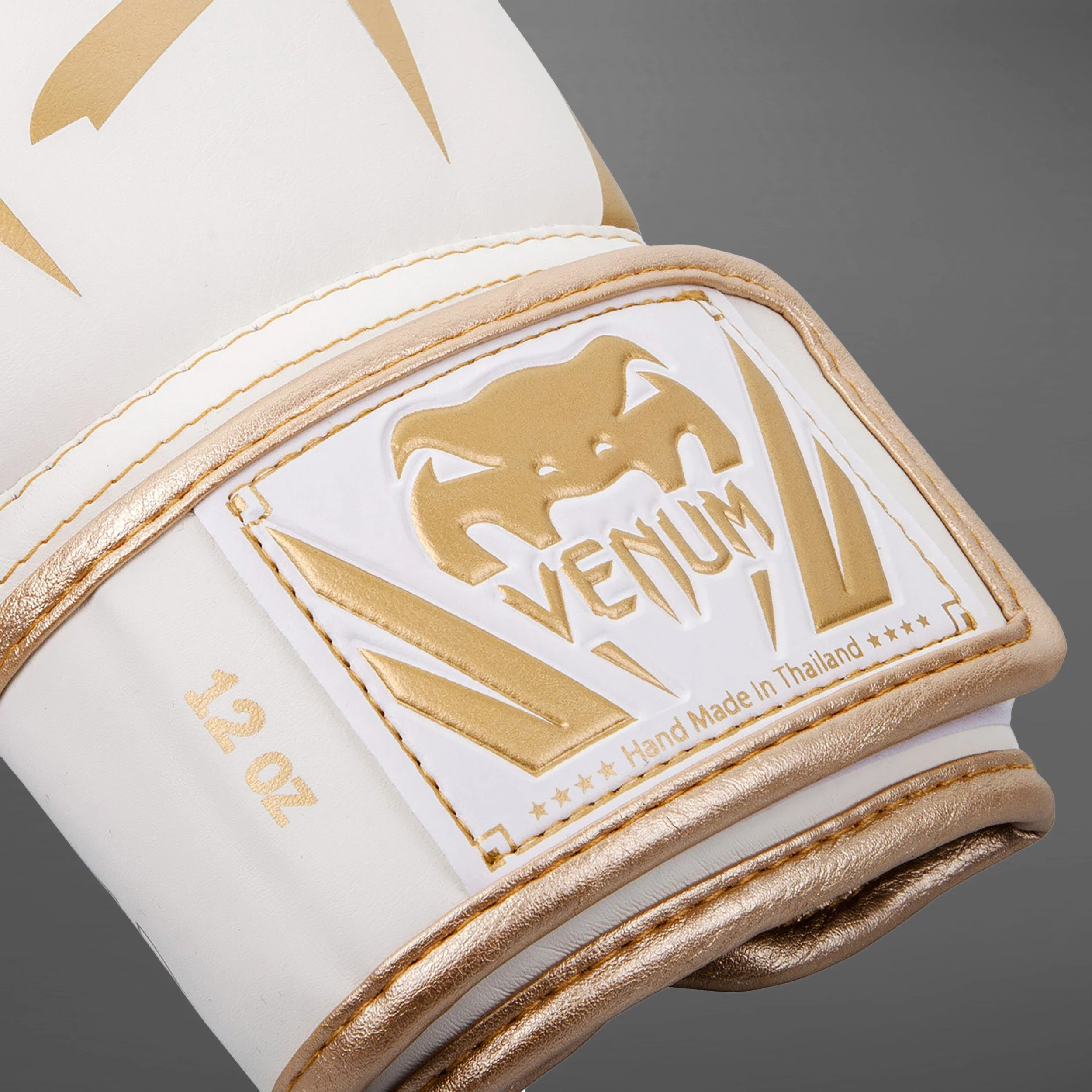 Venum Elite Boxhandschuhe - Weiß/Gold - Image 3