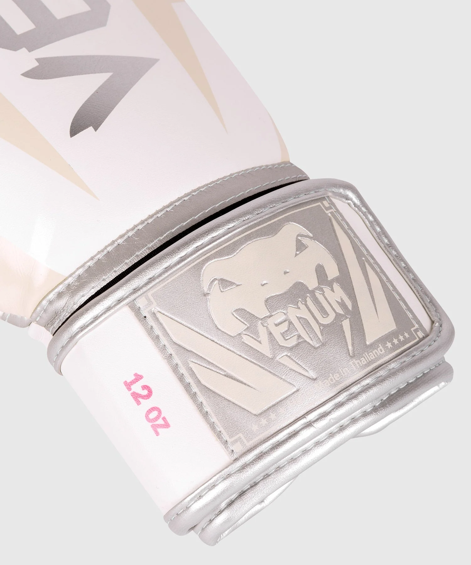 Venum Elite Boxhandschuhe - Weiß/Silber-Rosa - Image 3