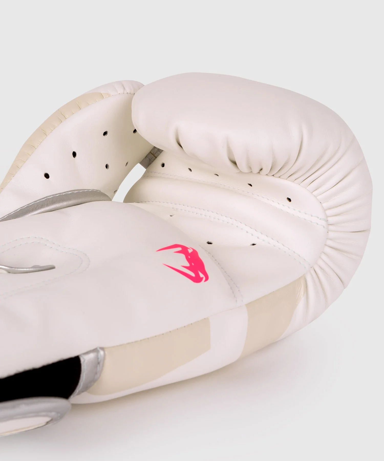 Venum Elite Boxhandschuhe - Weiß/Silber-Rosa - Image 5