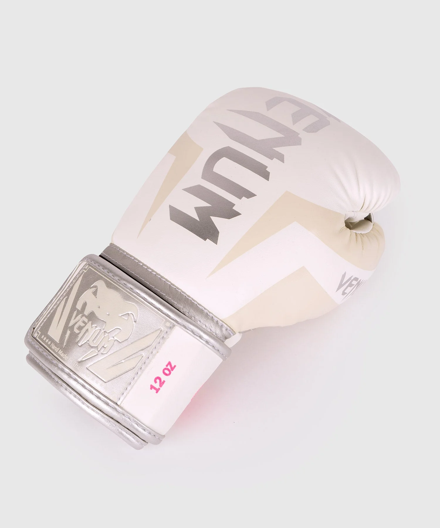 Venum Elite Boxhandschuhe - Weiß/Silber-Rosa - Image 7