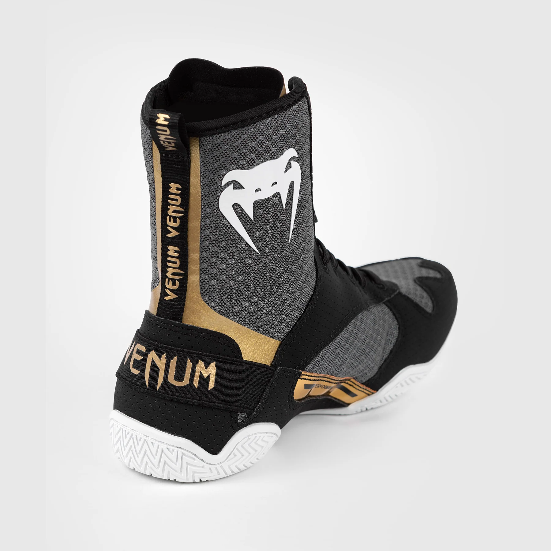 Venum Elite Boxing Schuhe - Schwarz/Weiß/Gold - Image 7