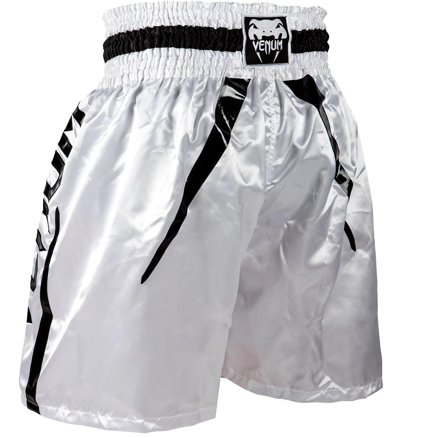 Venum Elite Boxing Shorts - Weiß/Schwarz - Image 3