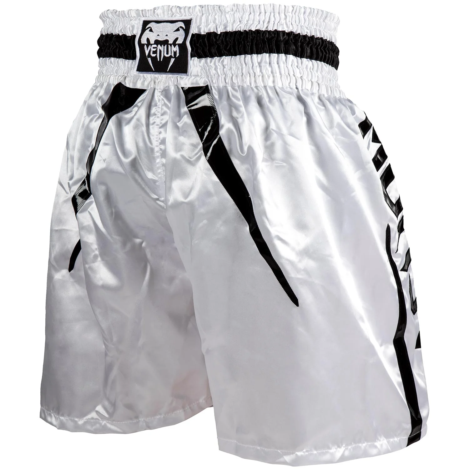 Venum Elite Boxing Shorts - Weiß/Schwarz - Image 4