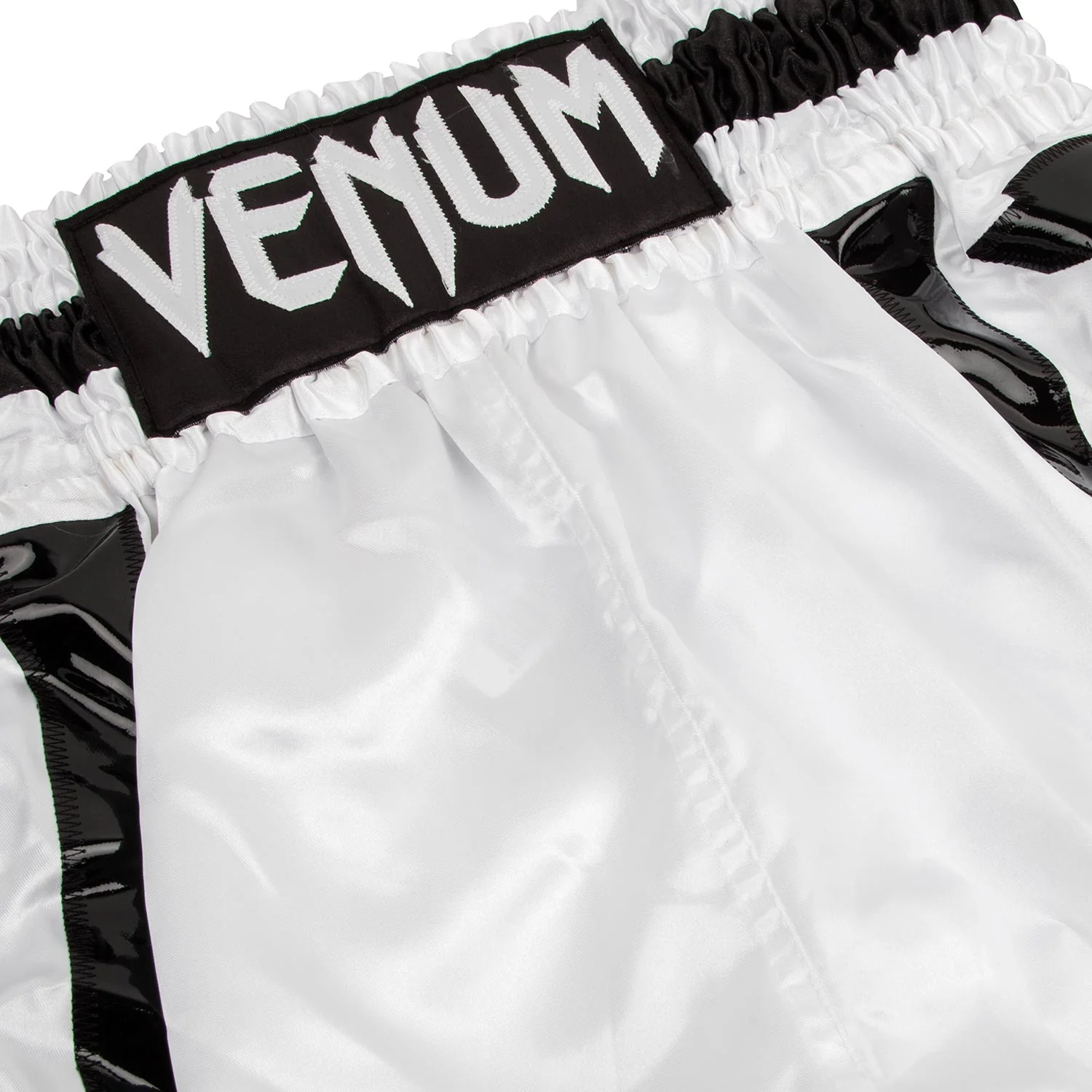 Venum Elite Boxing Shorts - Weiß/Schwarz - Image 5