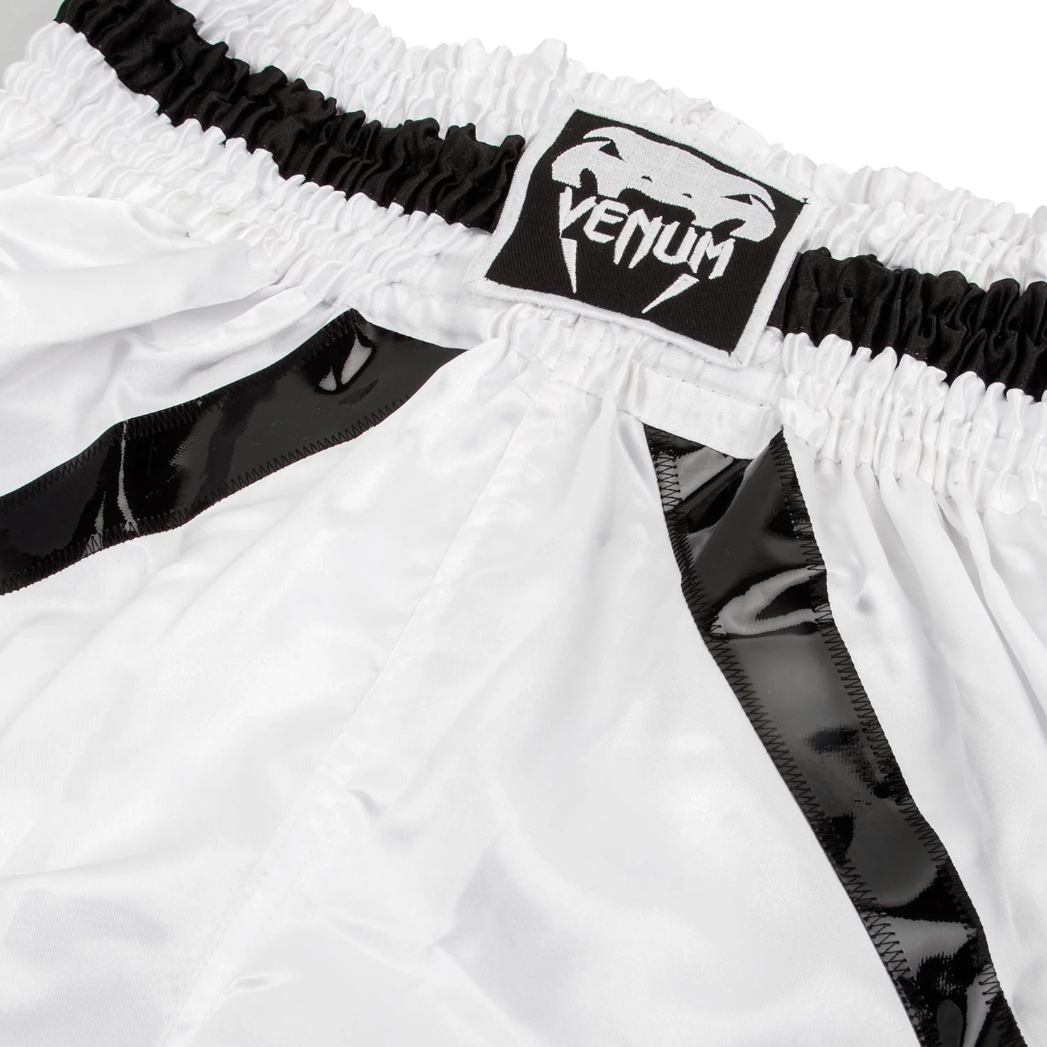 Venum Elite Boxing Shorts - Weiß/Schwarz - Image 6