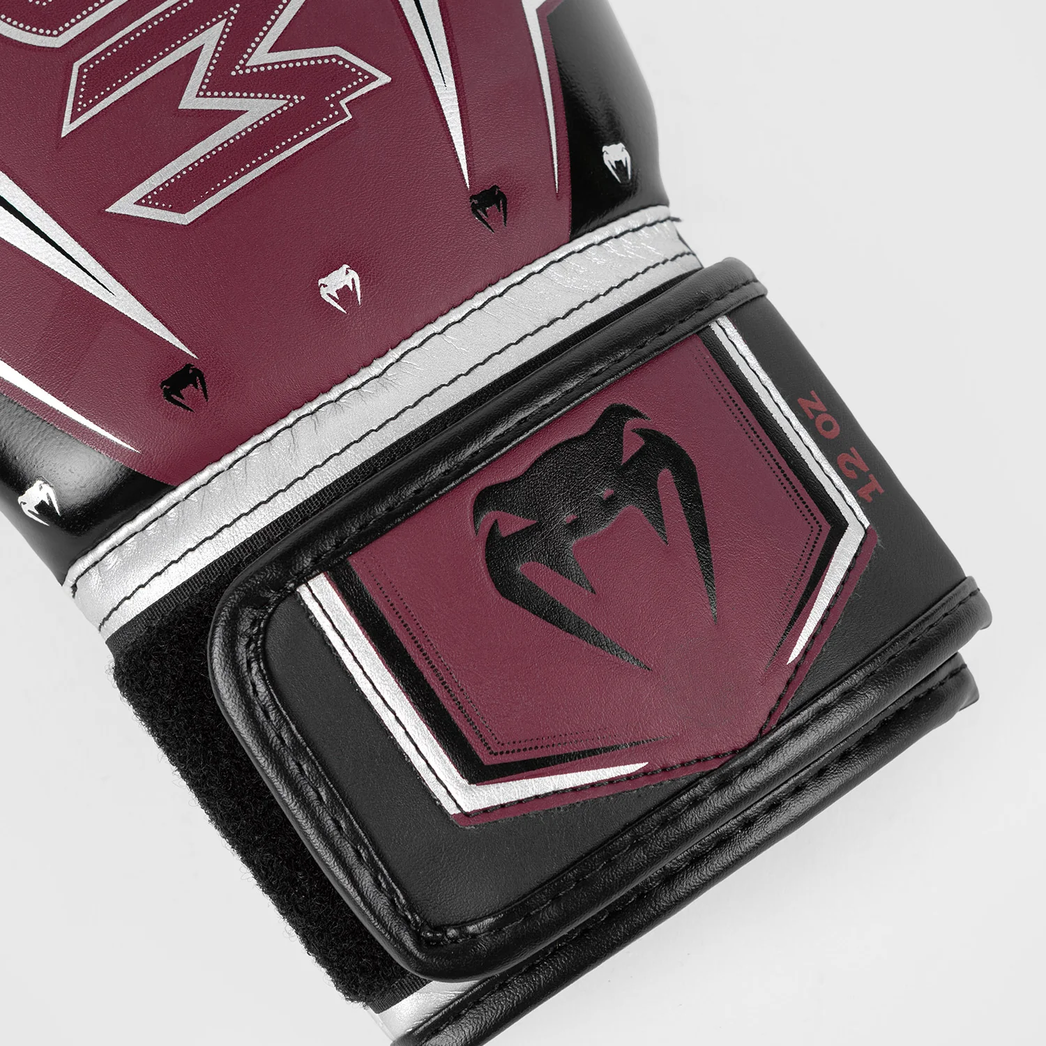 Venum Elite Evo Boxhandschuhe - Burgund/Silber - Image 5