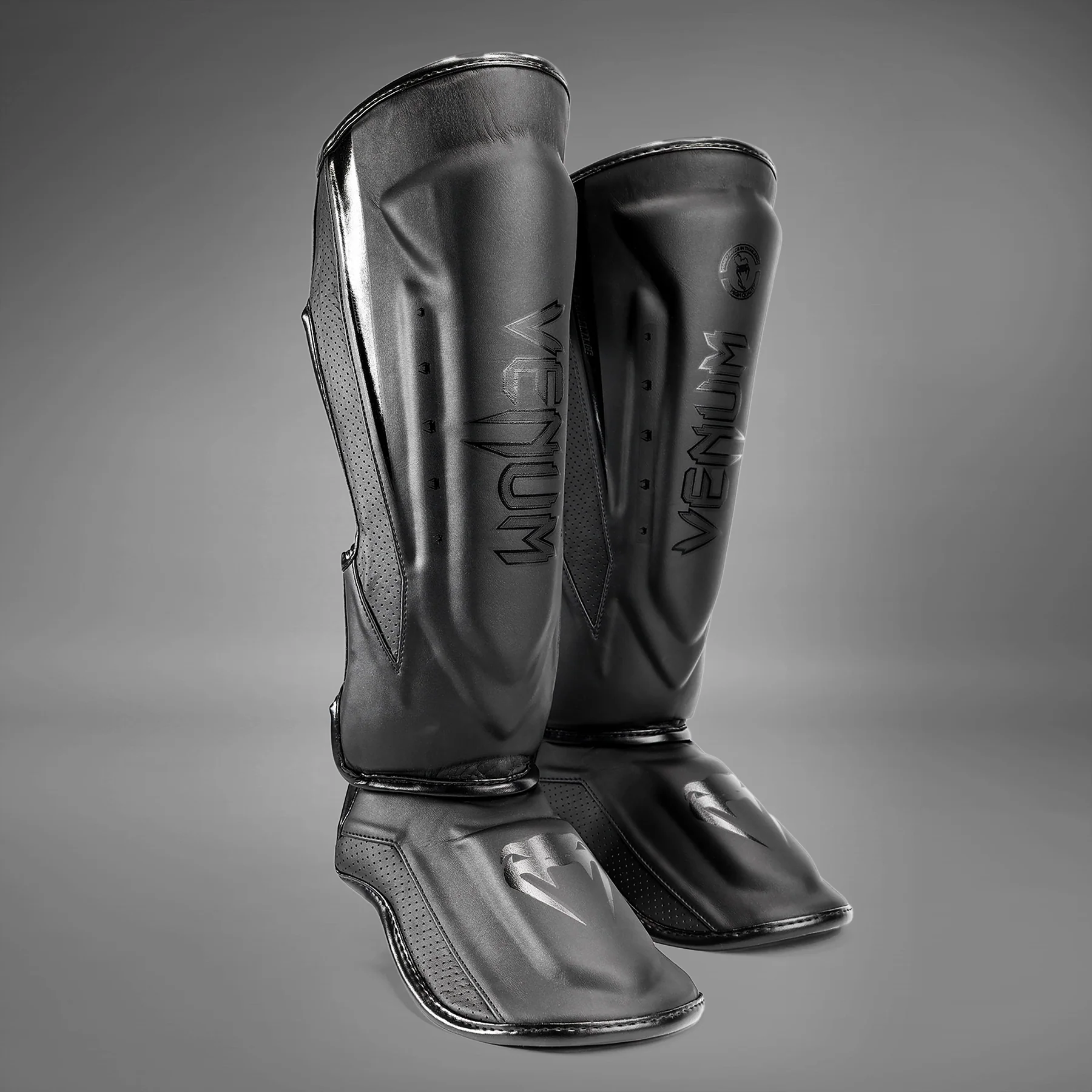 Venum Elite Evo Schienbeinschoner - Schwarz/Schwarz - Image 3