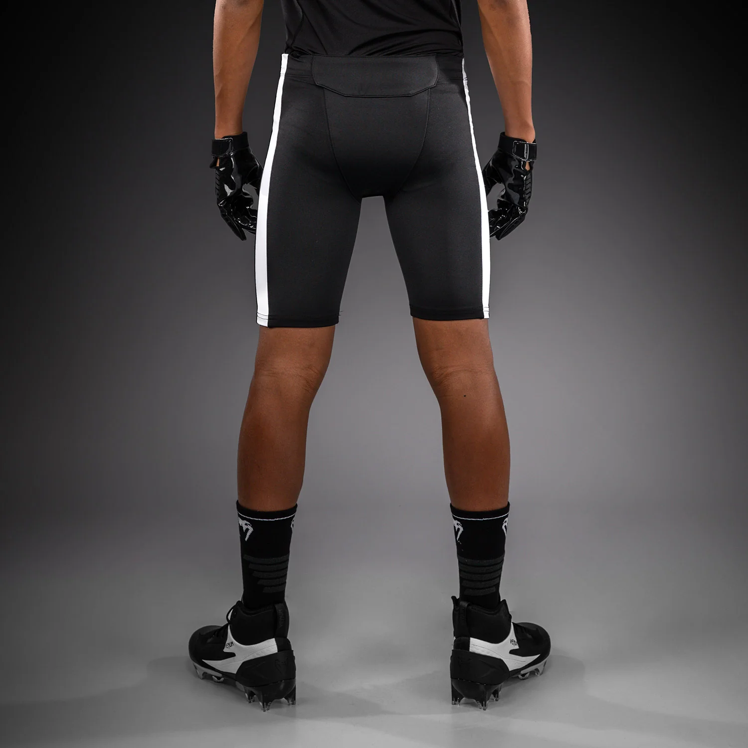 Venum Elite Fußball Kompressionsshorts für Kinder - Schwarz - Image 3