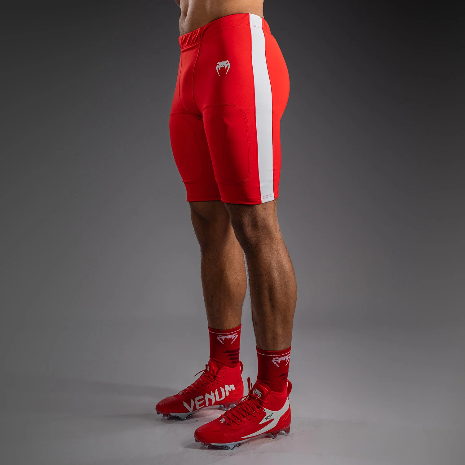Venum Elite Fußball Kompressionsshorts - Rot - Image 3