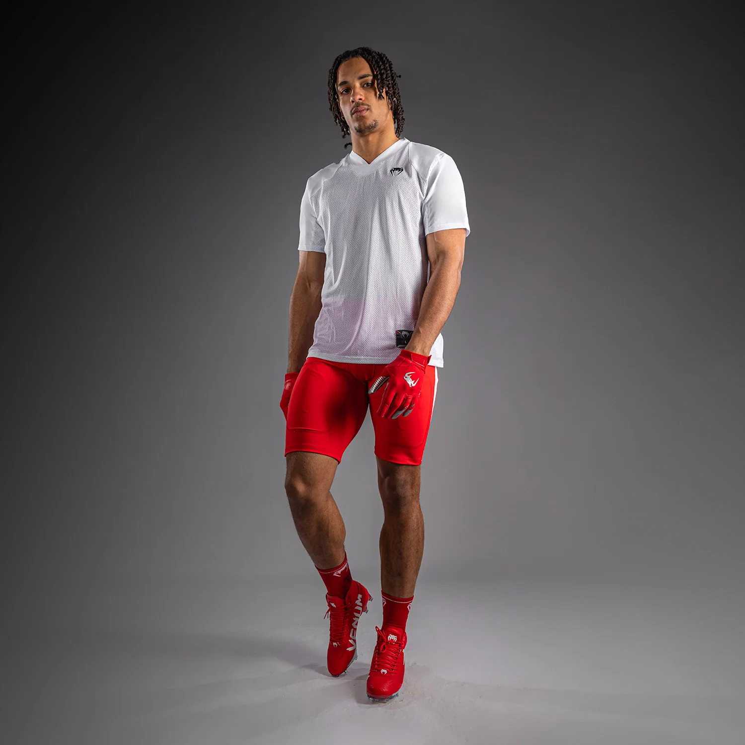 Venum Elite Fußball Kompressionsshorts - Rot - Image 5