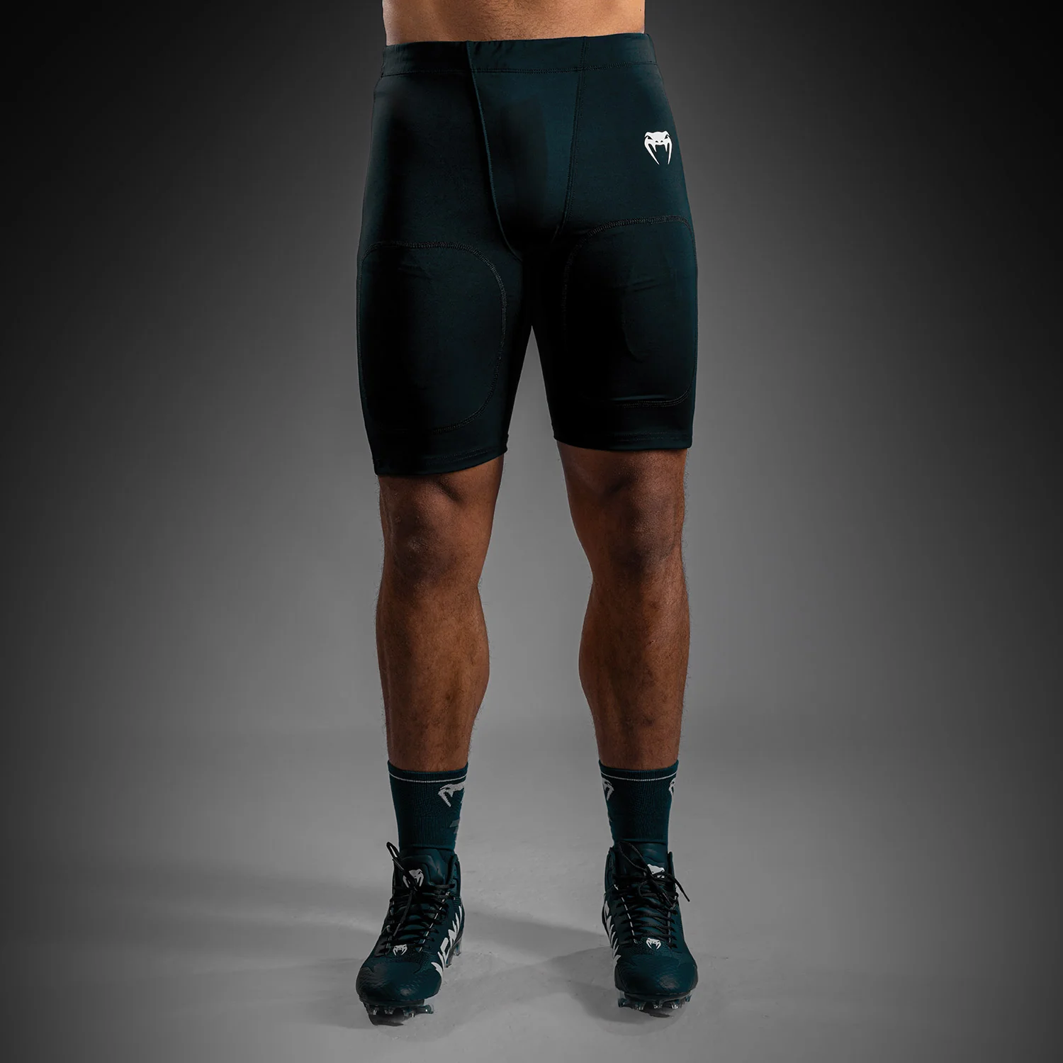 Venum Elite Fußball Kompressionsshorts - Schwarz
