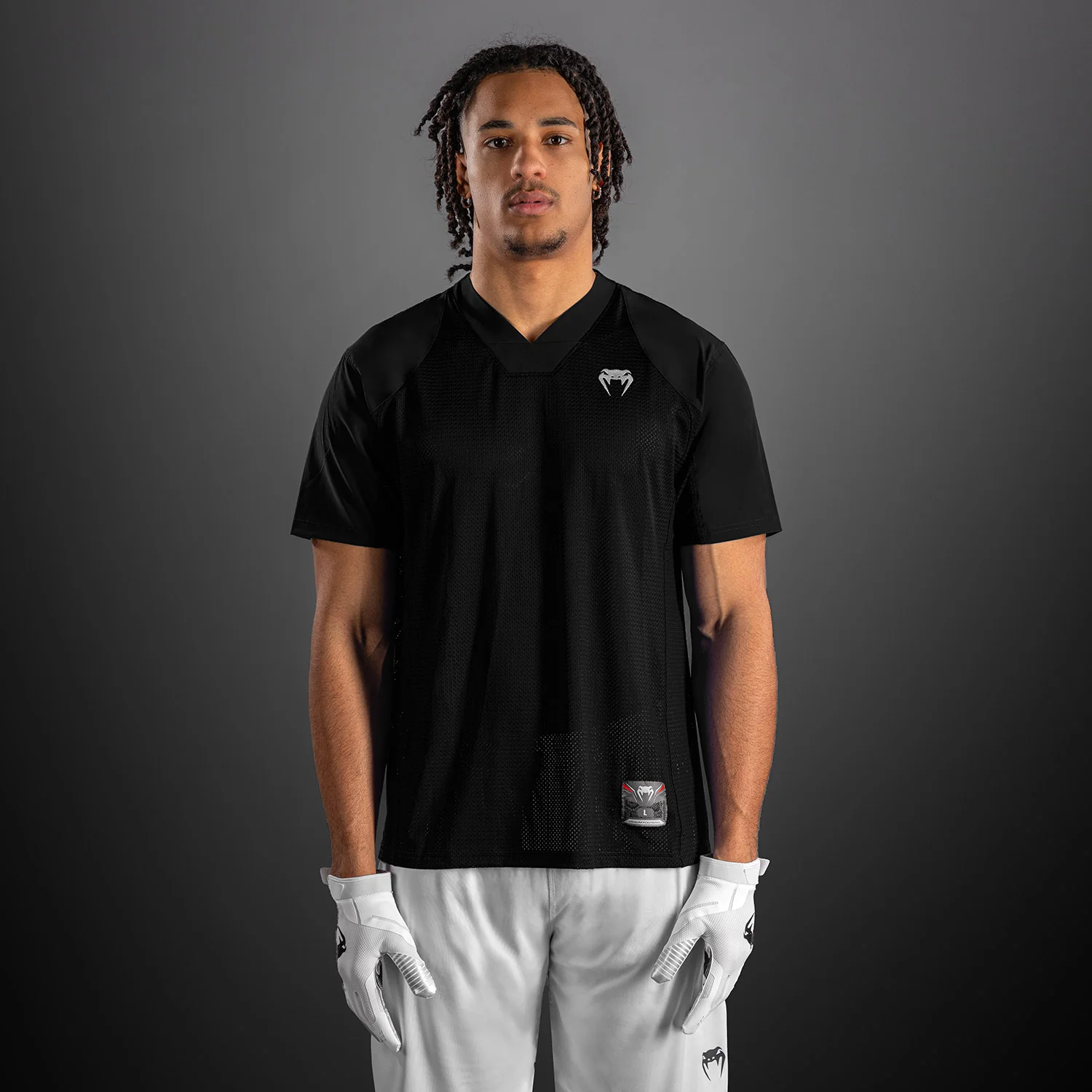 Venum Elite Fußball Kurzarmtrikot - Schwarz