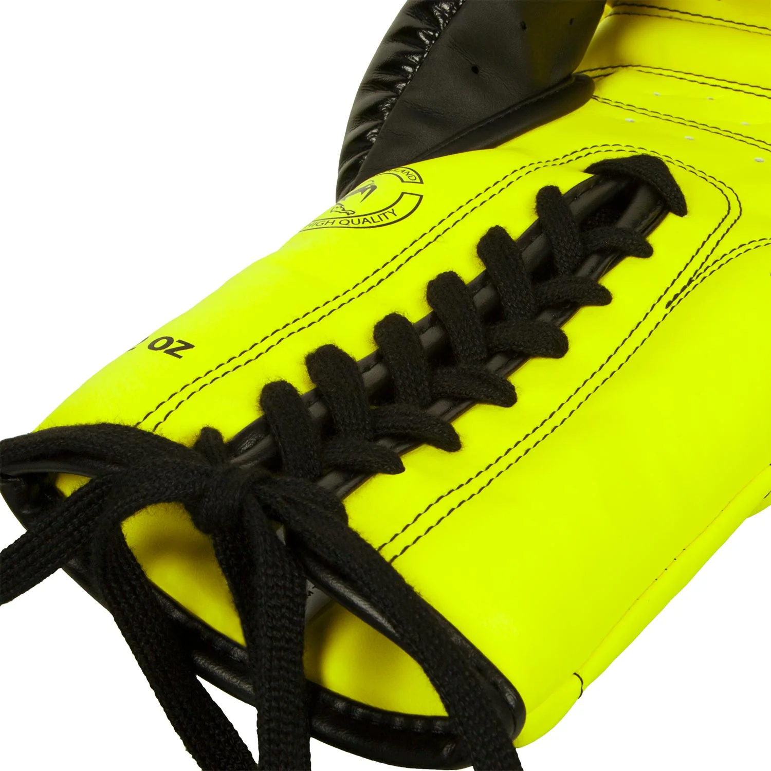 Venum Elite Handschuhe - mit Schnürung - Neongelb - Image 4