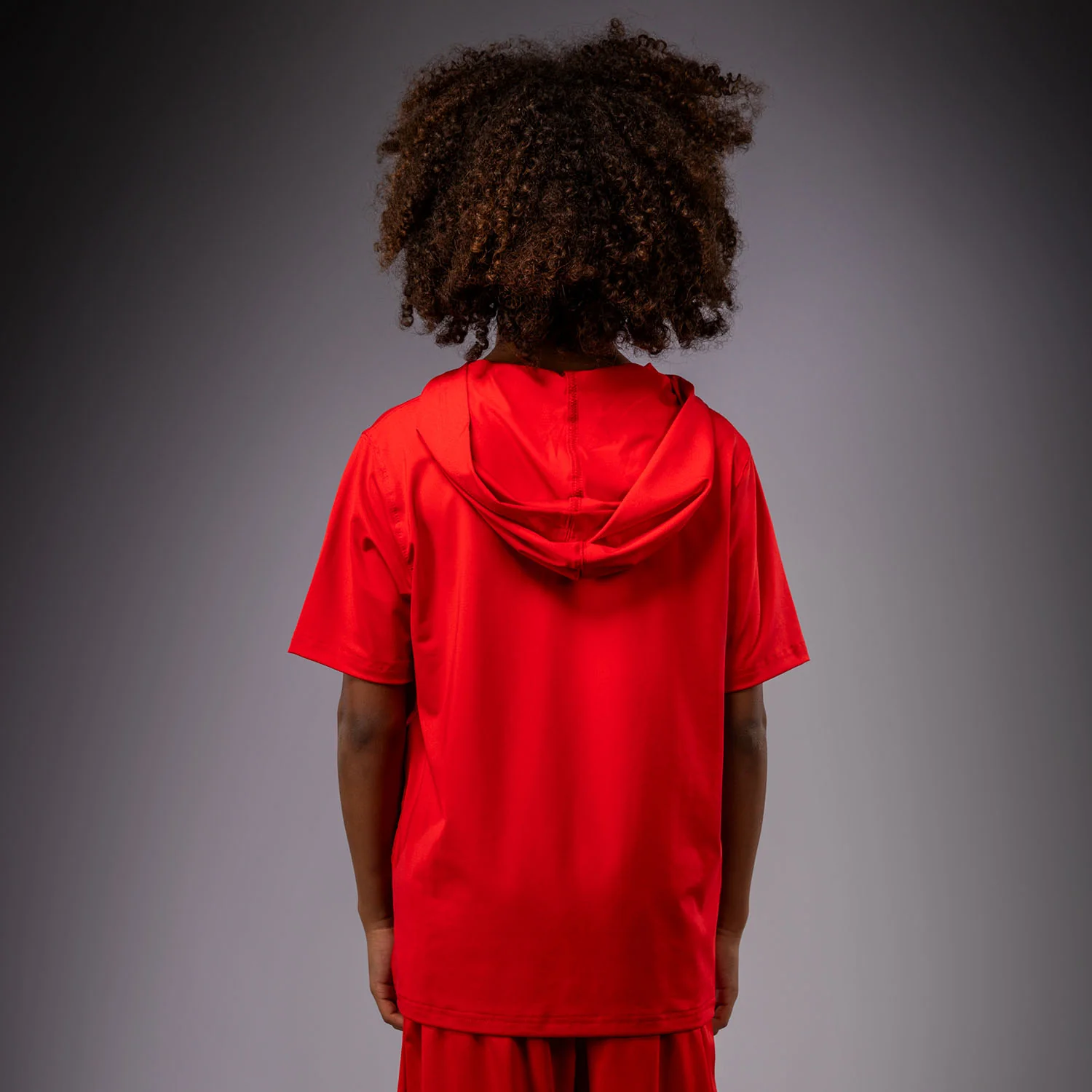 Venum Elite Kurzarm Dry-Tech Kapuzenpullover für Kinder - Rot - Image 3