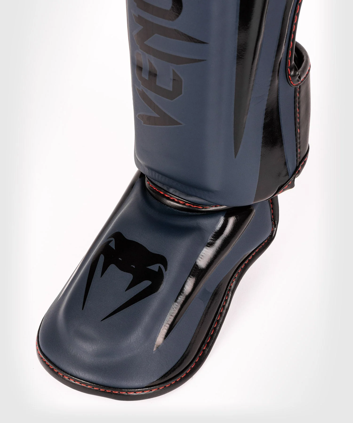 Venum Elite Schienbeinschutz - MarineBlauw/Schwarz-Rot - Image 3