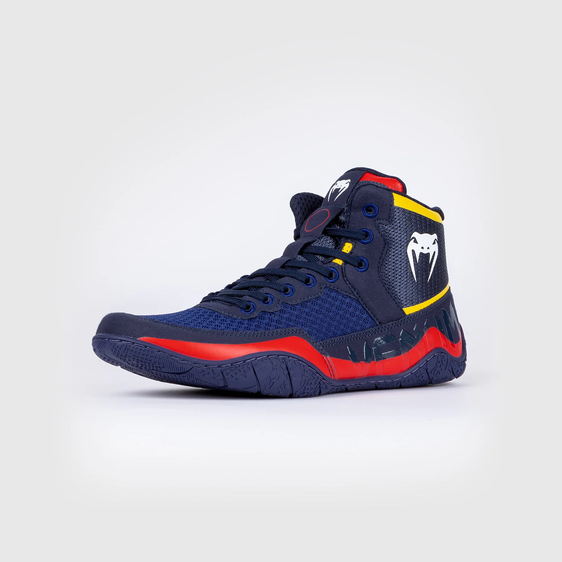 Venum Elite Wrestling Schuhe - Blau/Gelb - Image 3